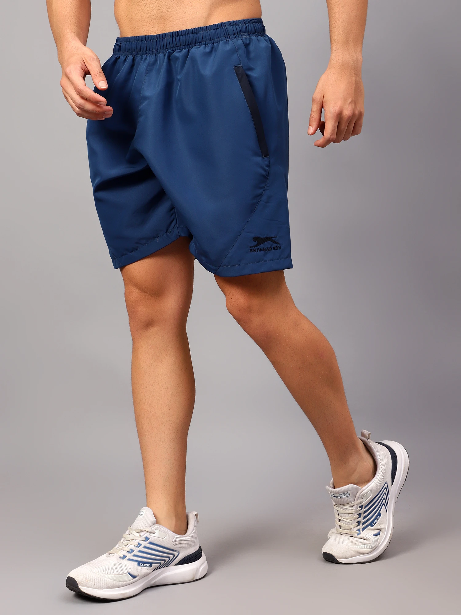 Airforce/Navy Blue Shiv Naresh Smart Sports Shorts for men