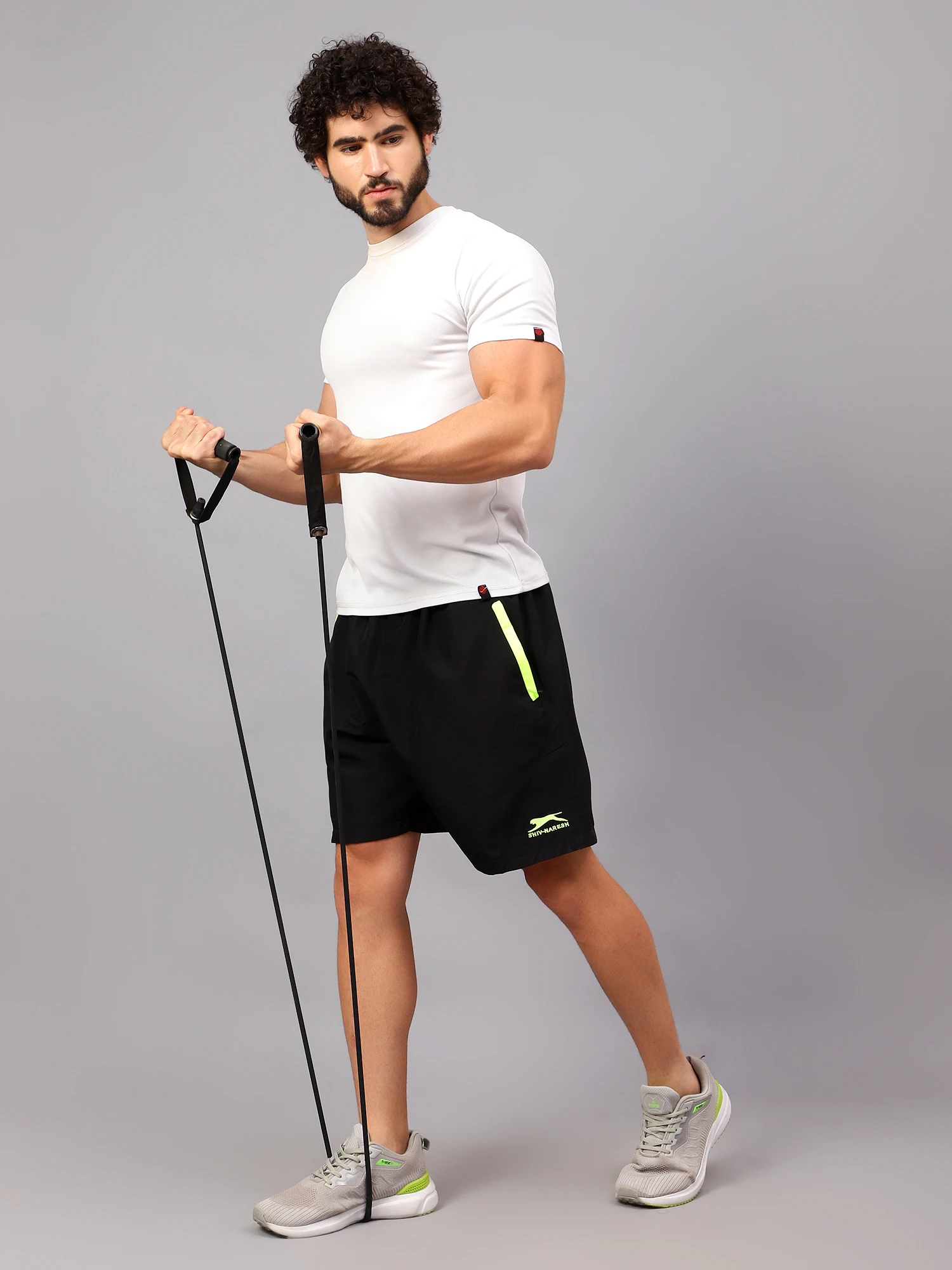 Black/F.Scent Shiv Naresh Smart Sports Shorts for men