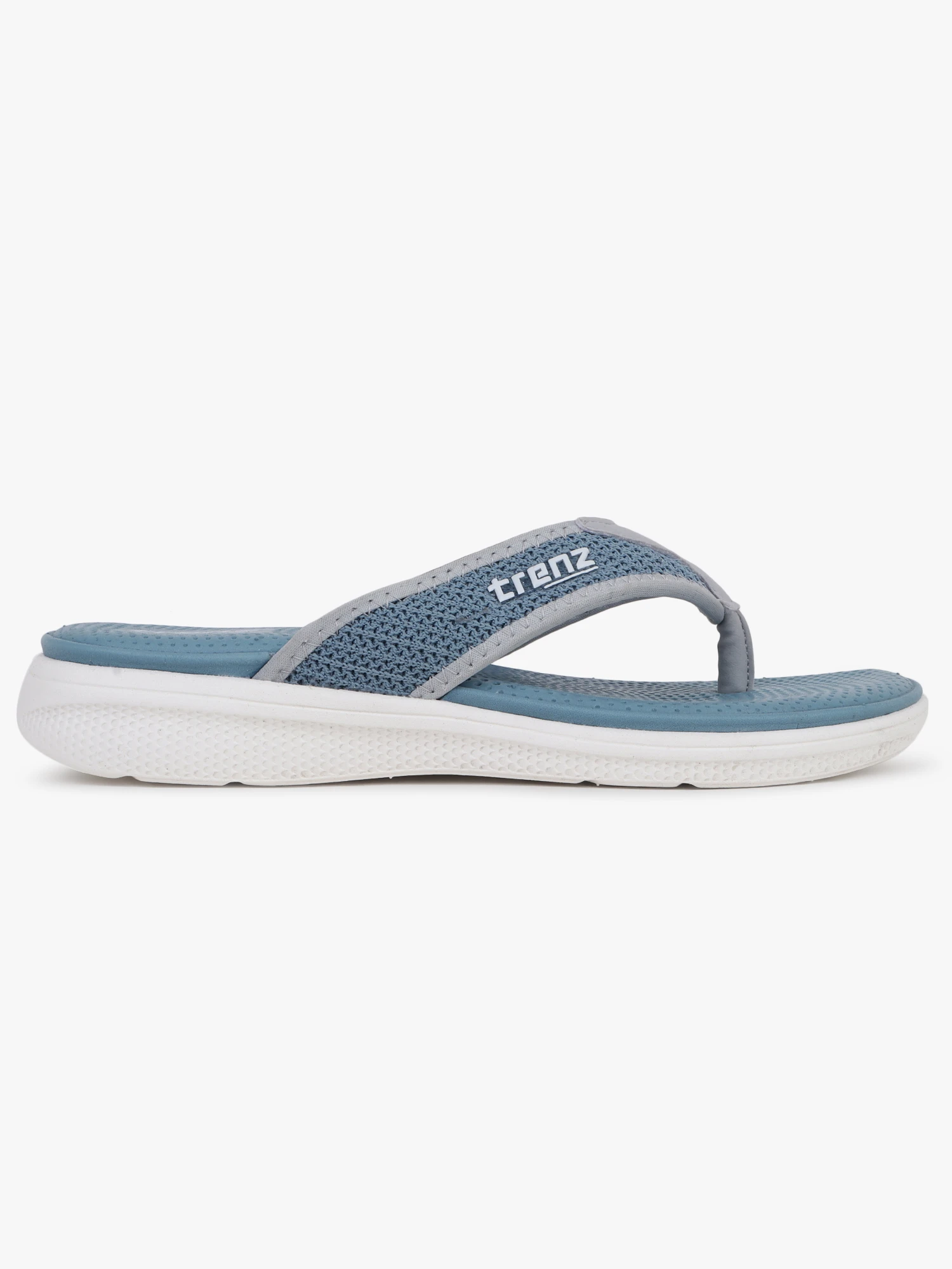 Women’s teal blue slip-on slippers by Shiv Naresh