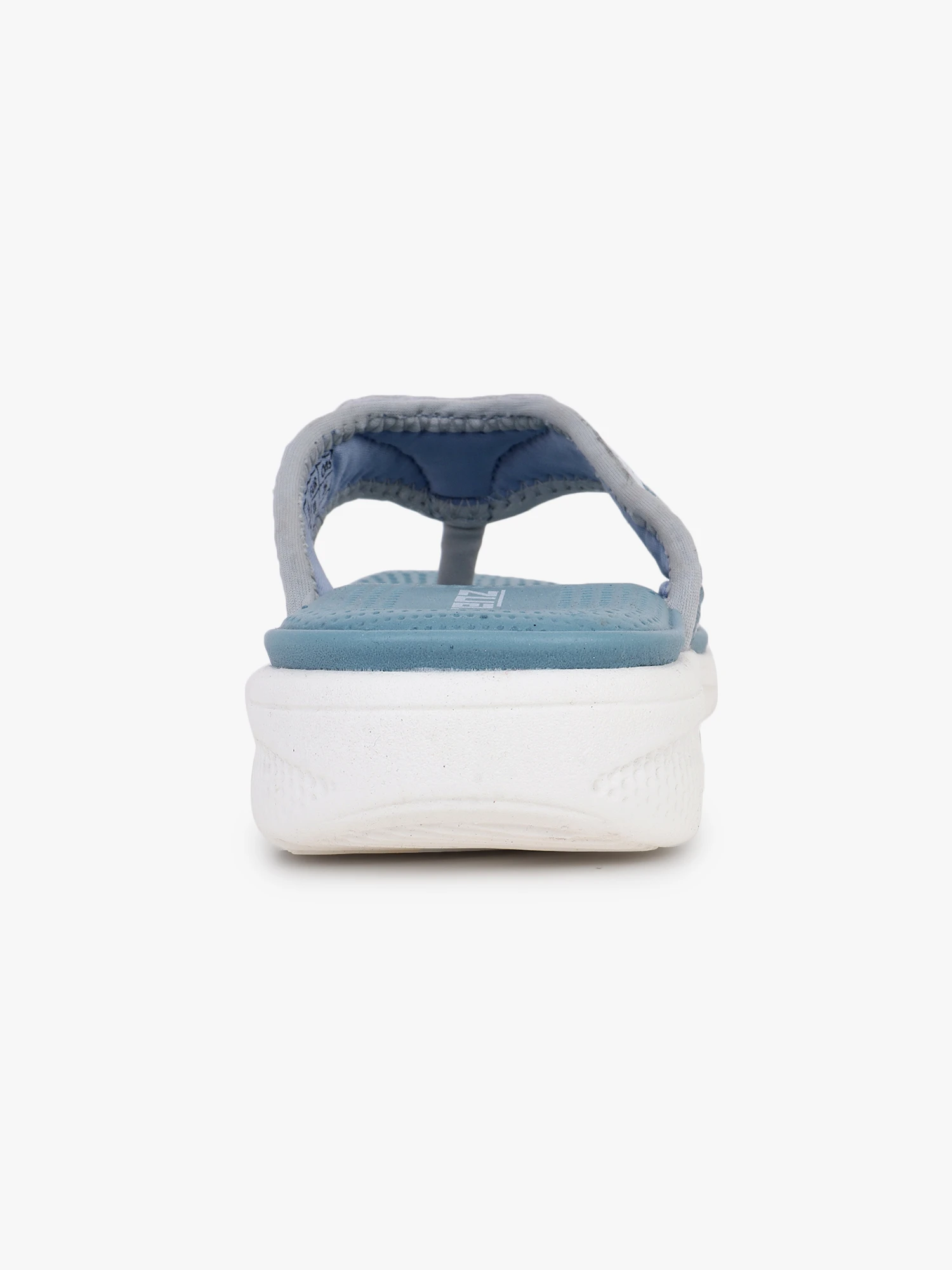 Women’s teal blue slip-on slippers by Shiv Naresh