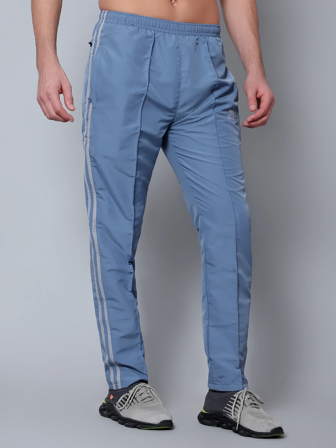 Dark Grey/Light Grey Shiv Naresh Sports Track Pants for men