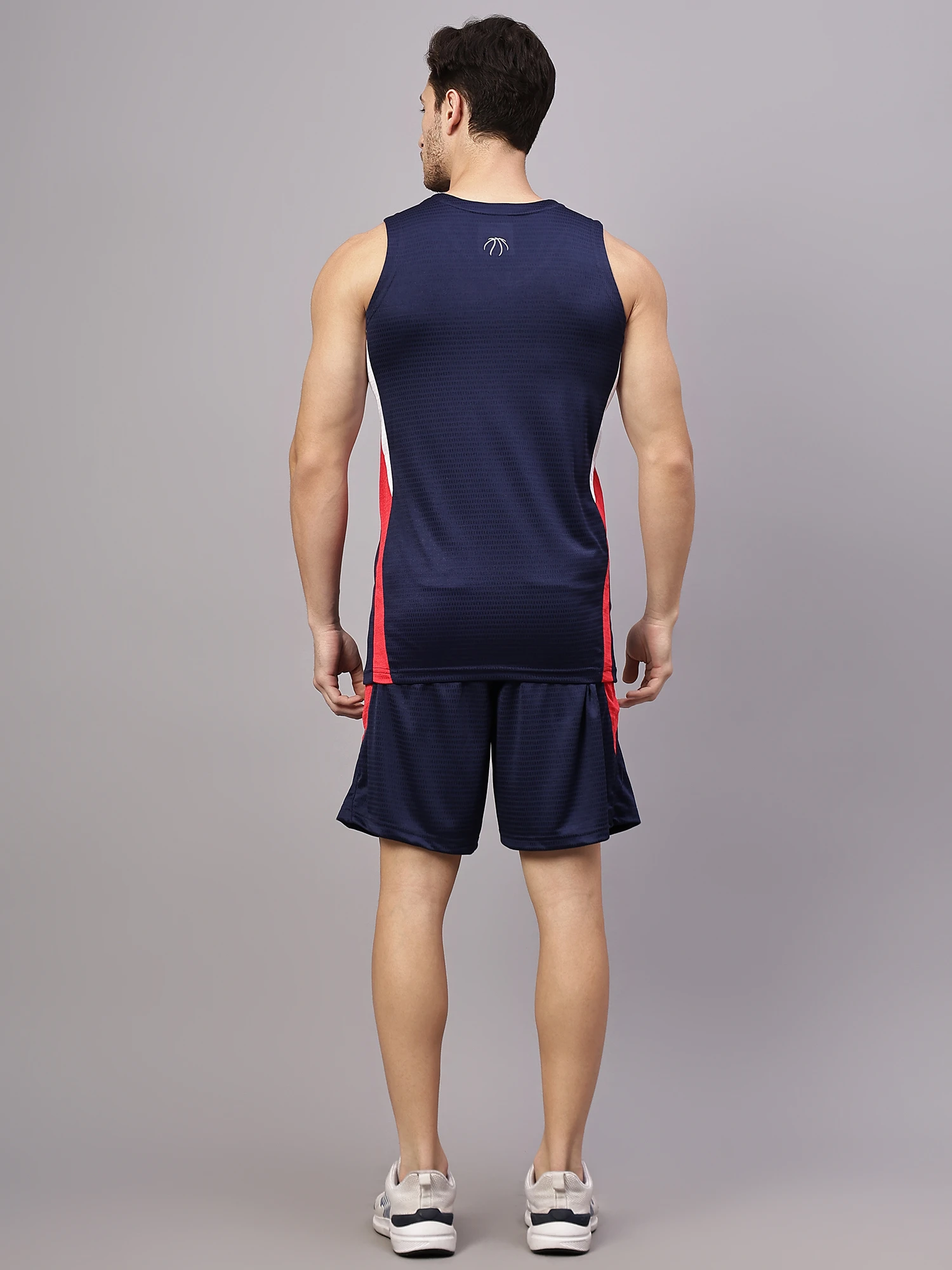 Shiv Naresh Navy Blue Pro Court basketball set for men