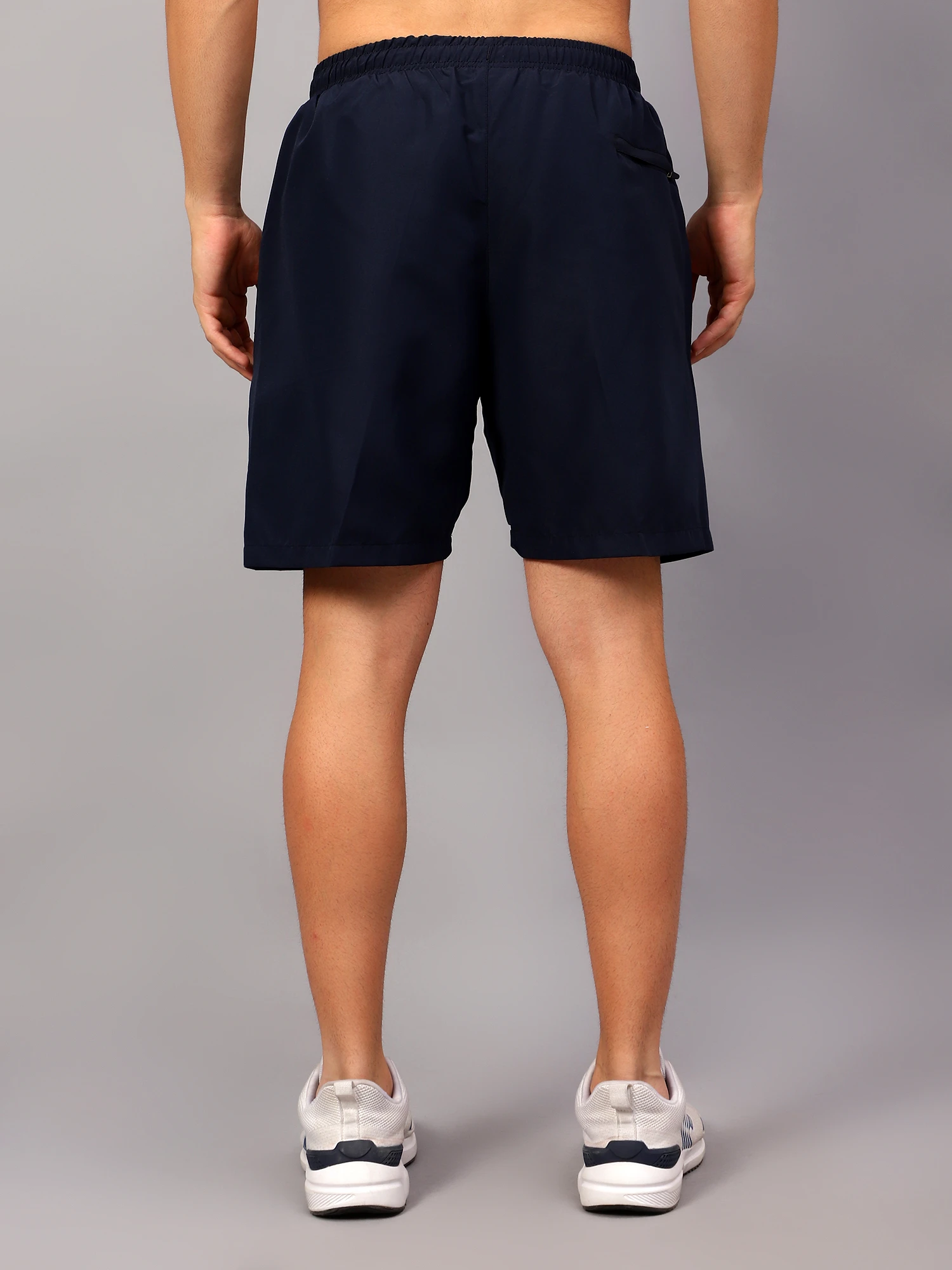 Navy Blue/Red Shiv Naresh Smart Sports Shorts for men