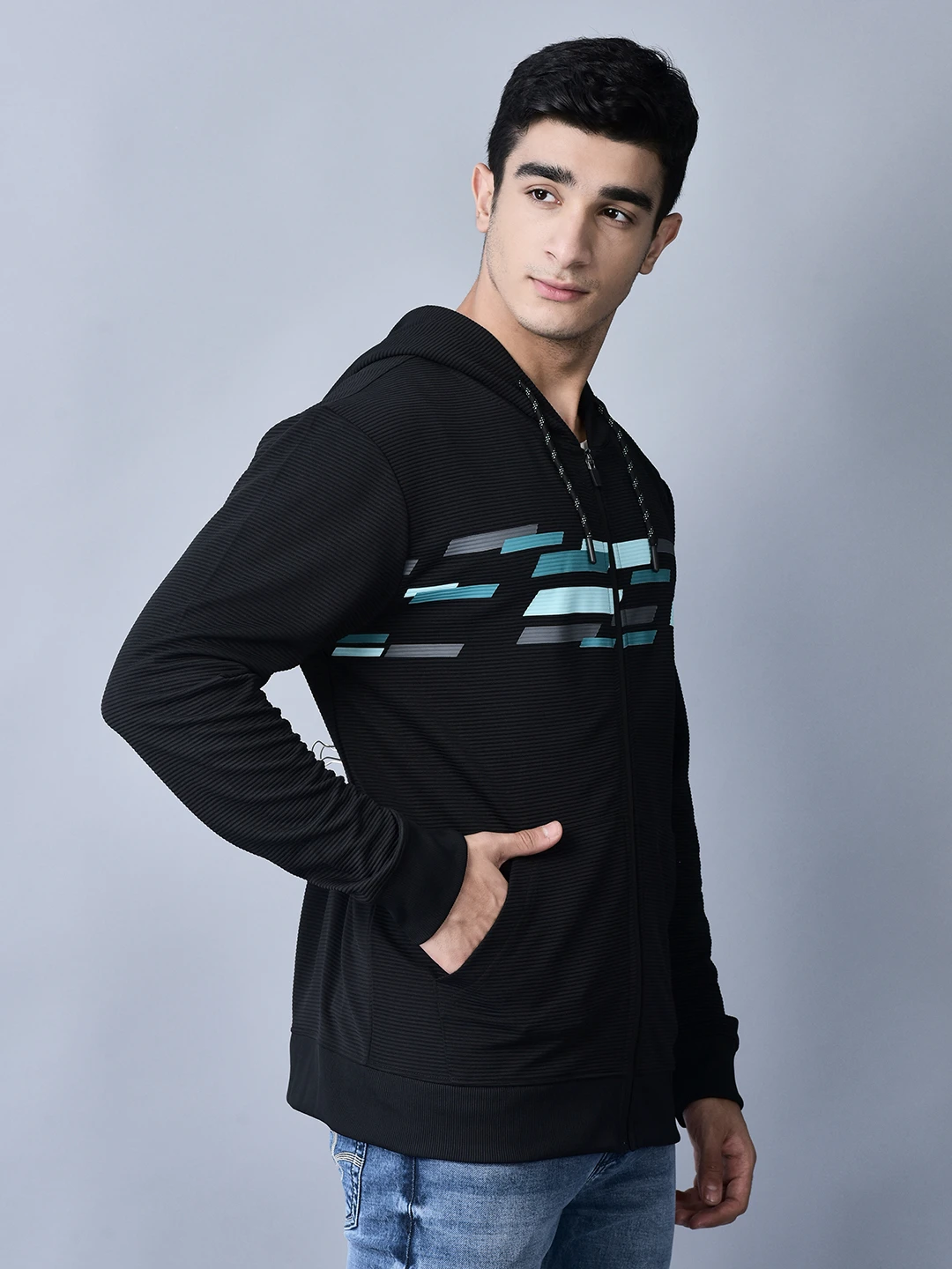 Men’s black sweatshirt by Shiv Naresh