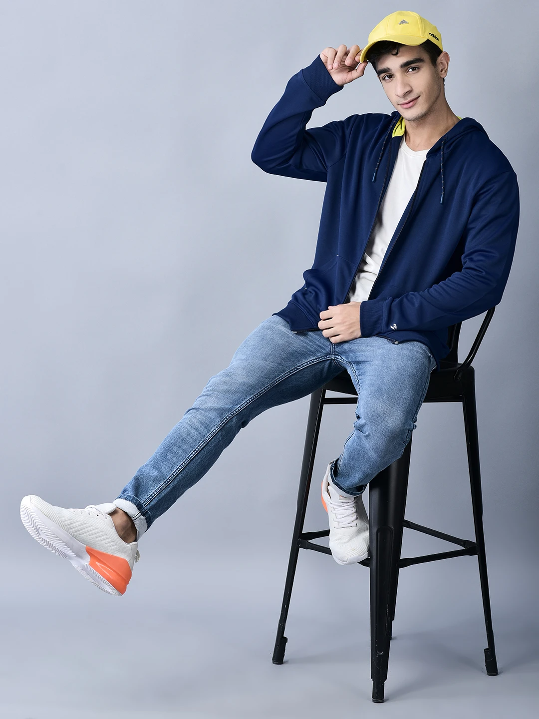 Stylish Winterwear Navy Sweatshirt for men by Shiv Naresh