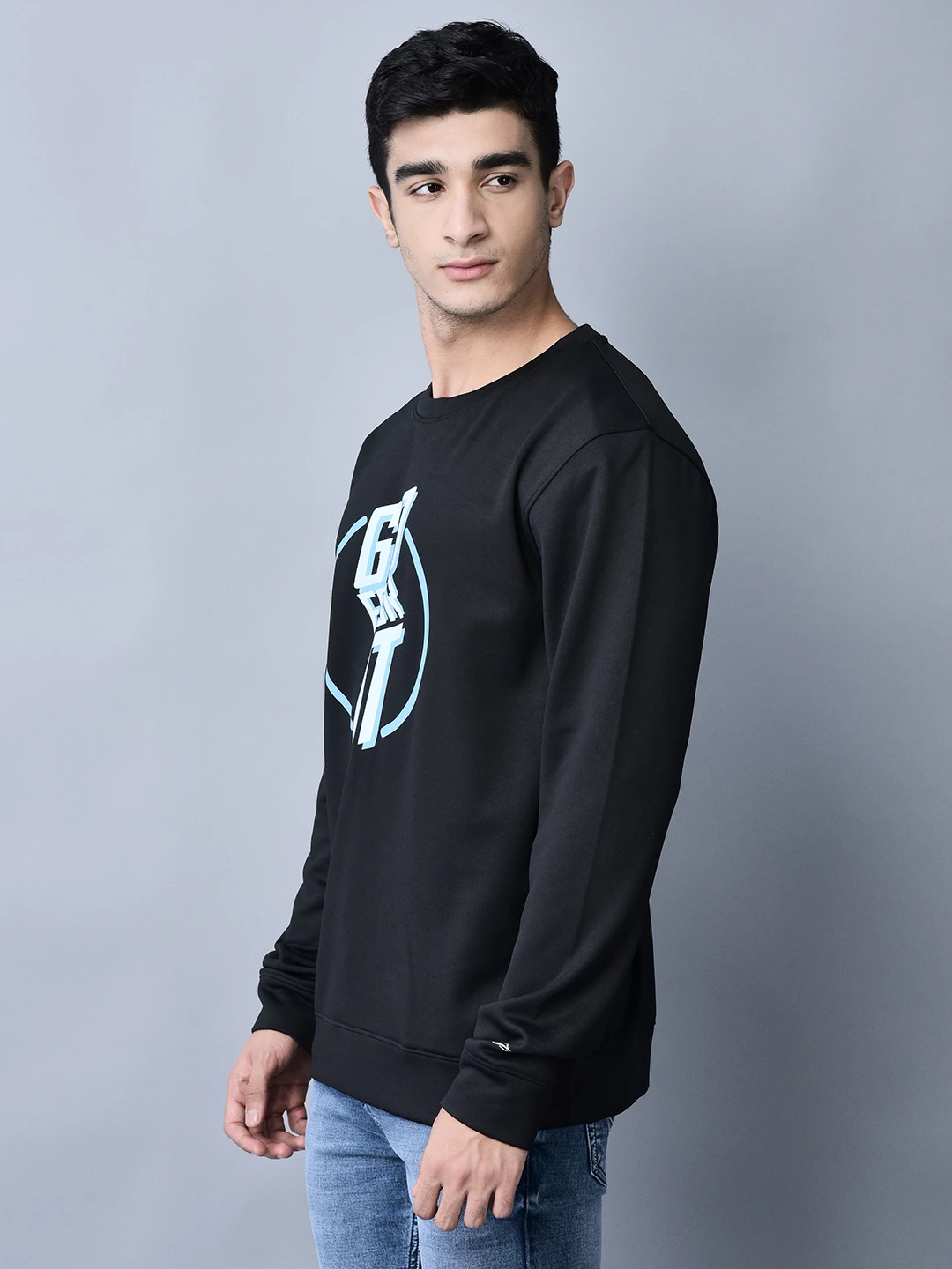 Winter Sportswear Black Sweatshirt for Men – Shiv Naresh