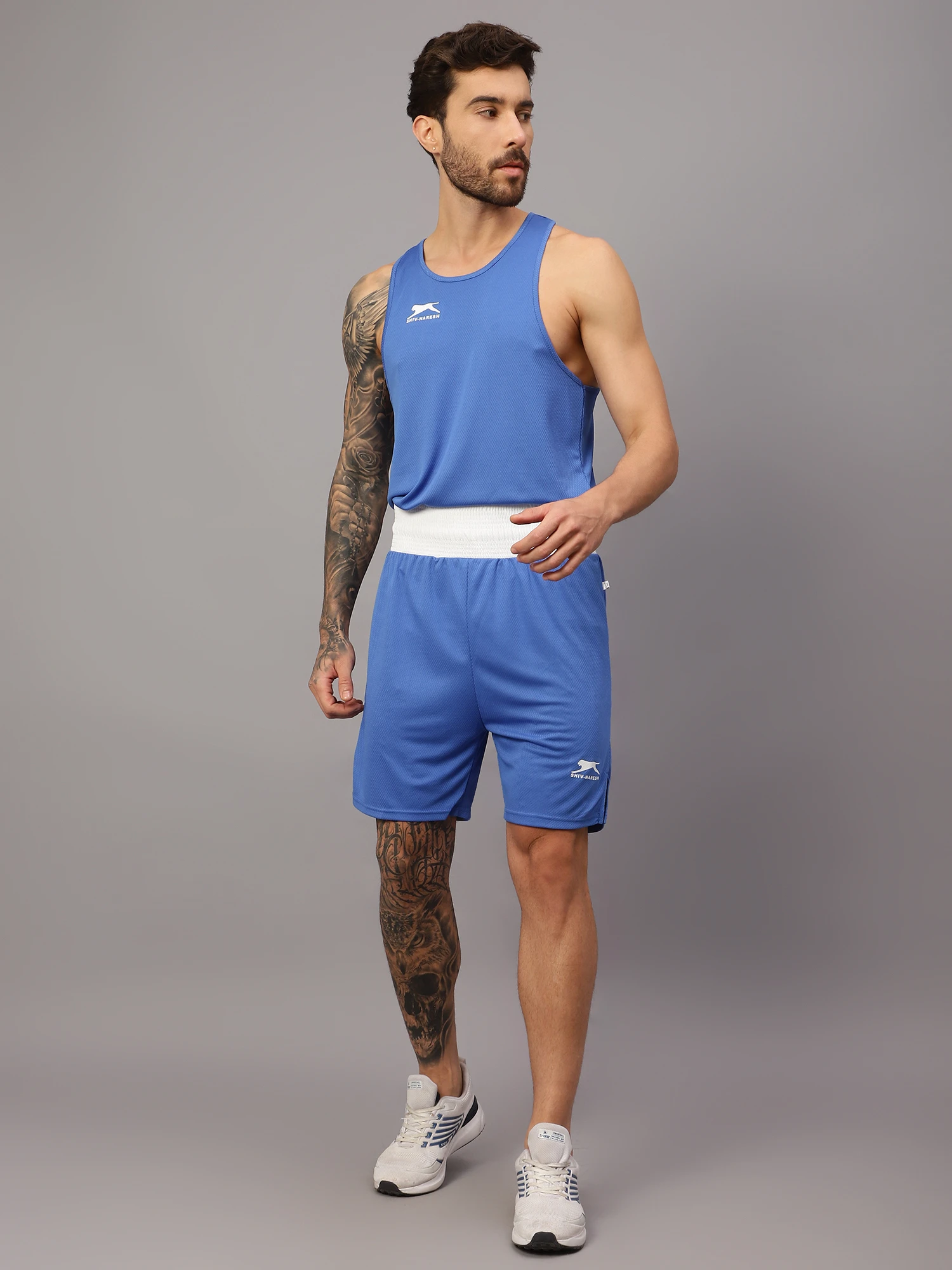 Royal Blue Warrior Spirit boxing set for men