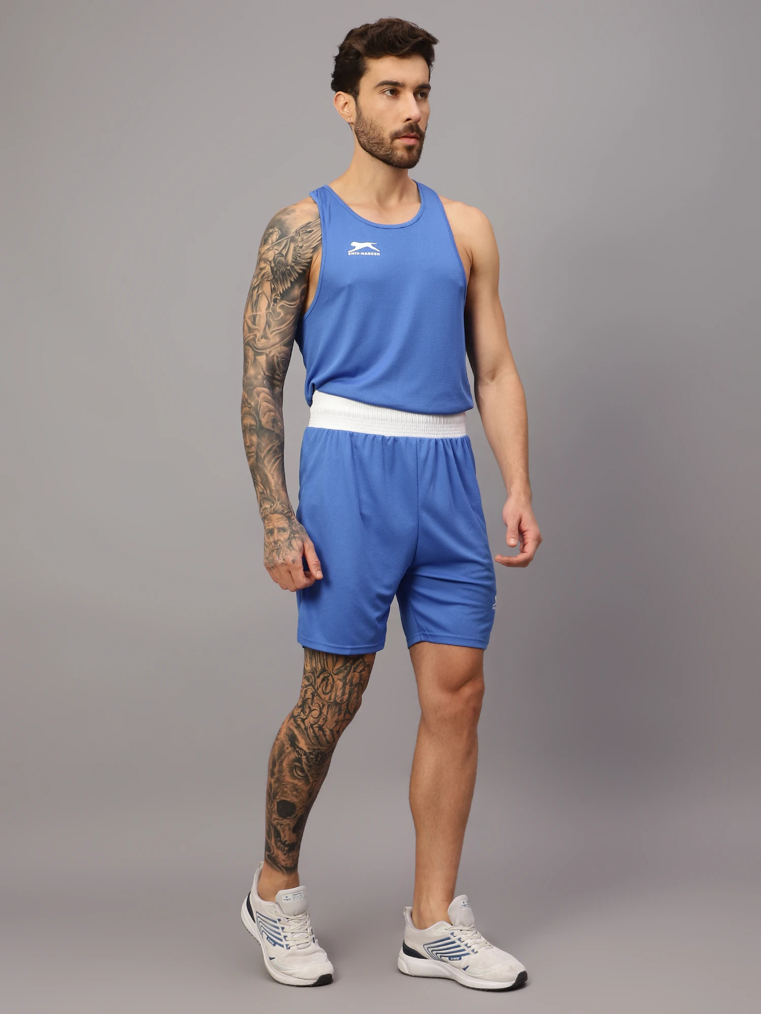 Royal Blue Warrior Spirit boxing set for men