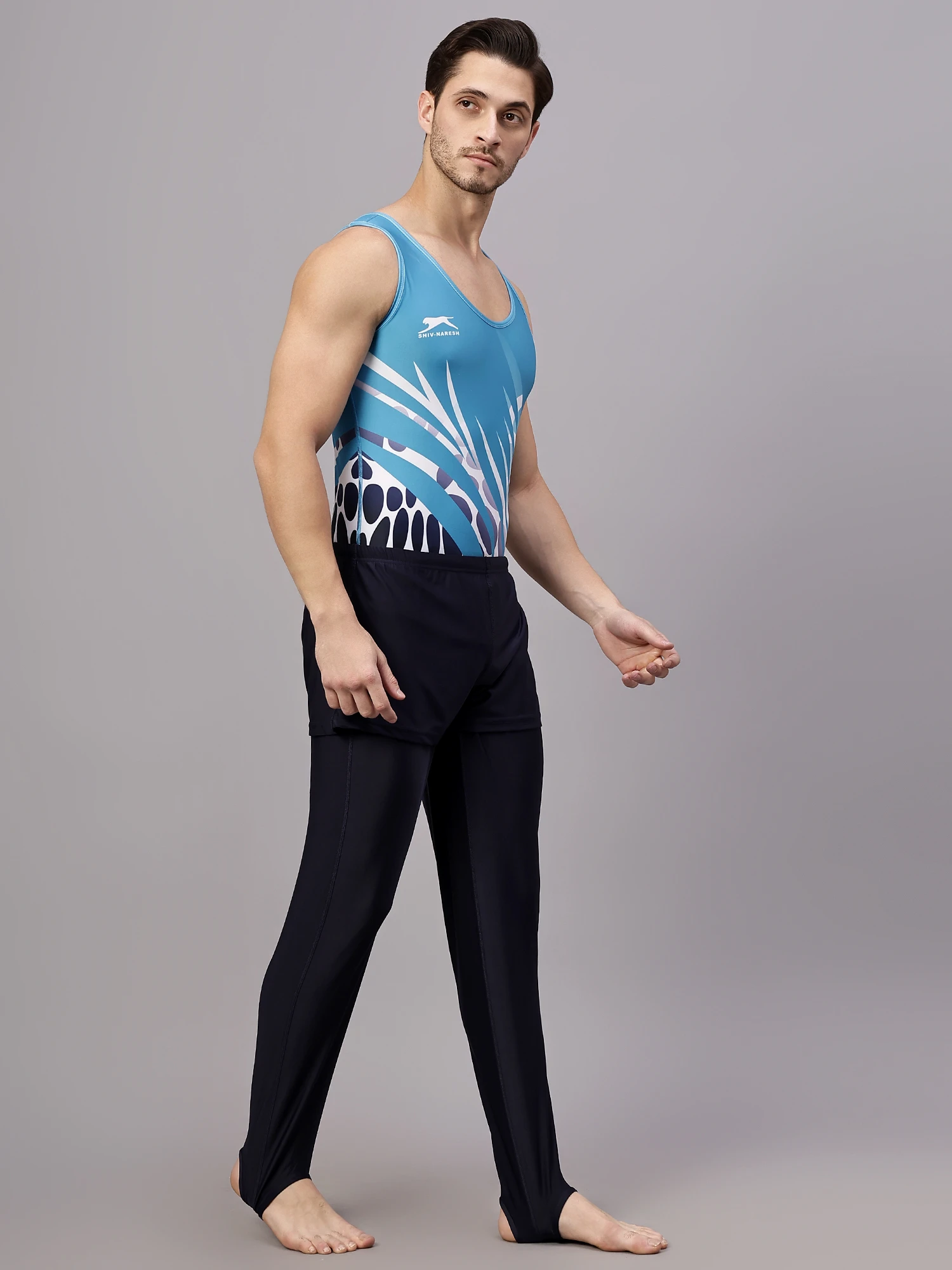 Shiv Naresh Pro Flex Gymnastics Set Cyan Blue for men