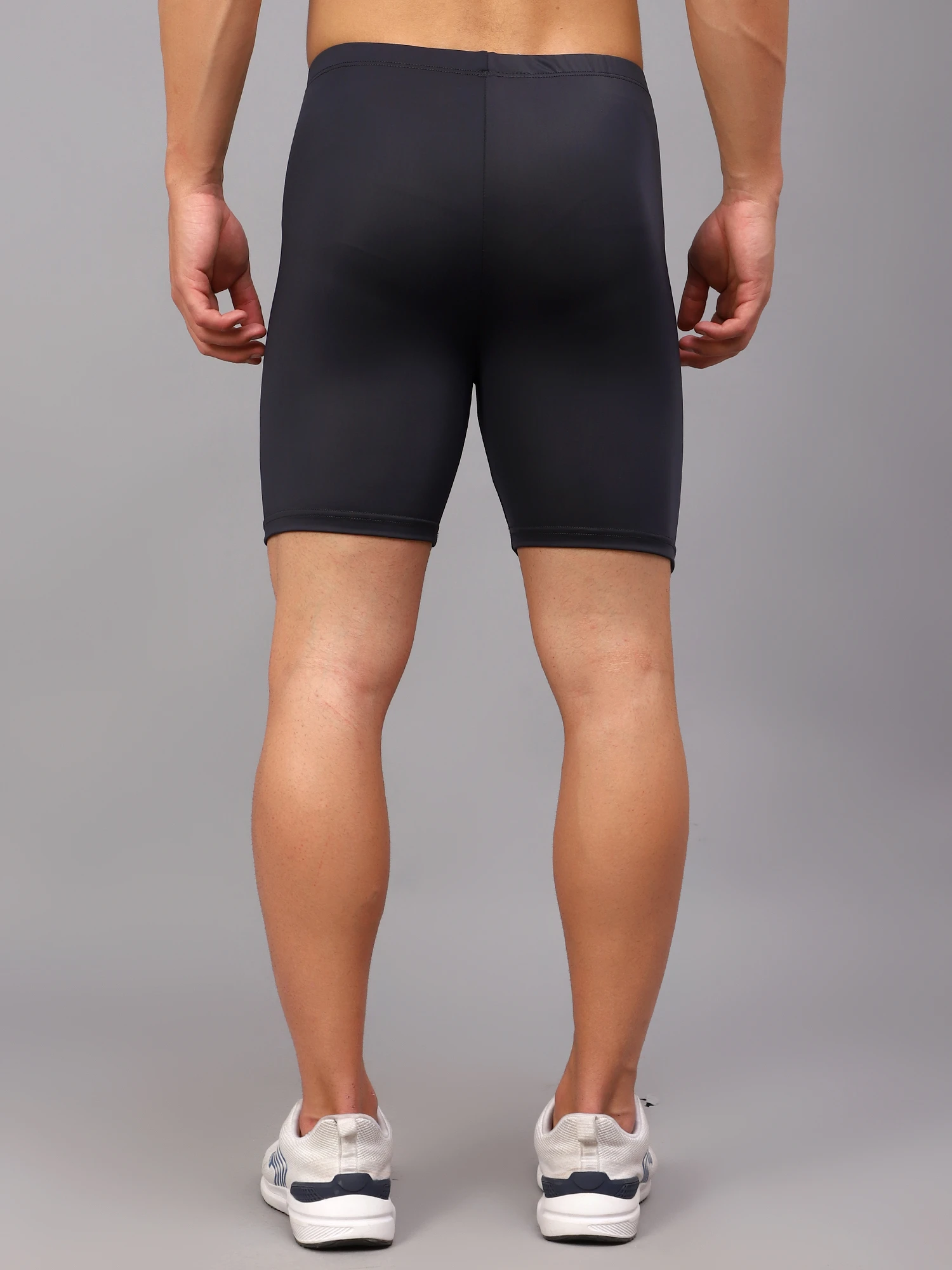 Dark Grey Active Compression Half Tighty for men