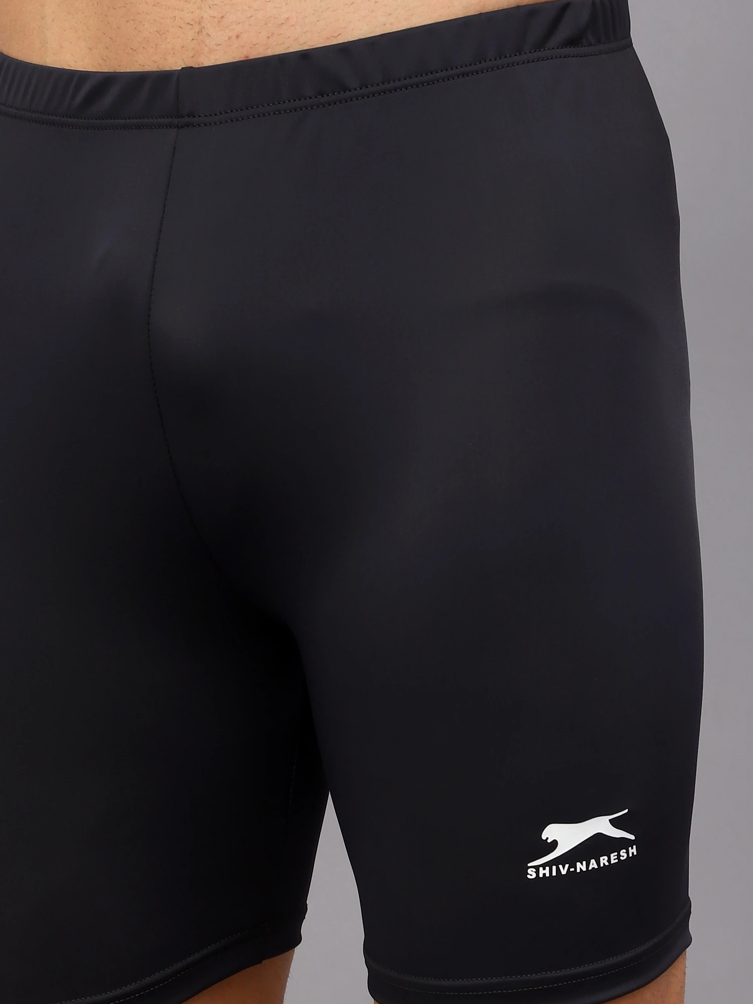 Dark Grey Active Compression Half Tighty for men