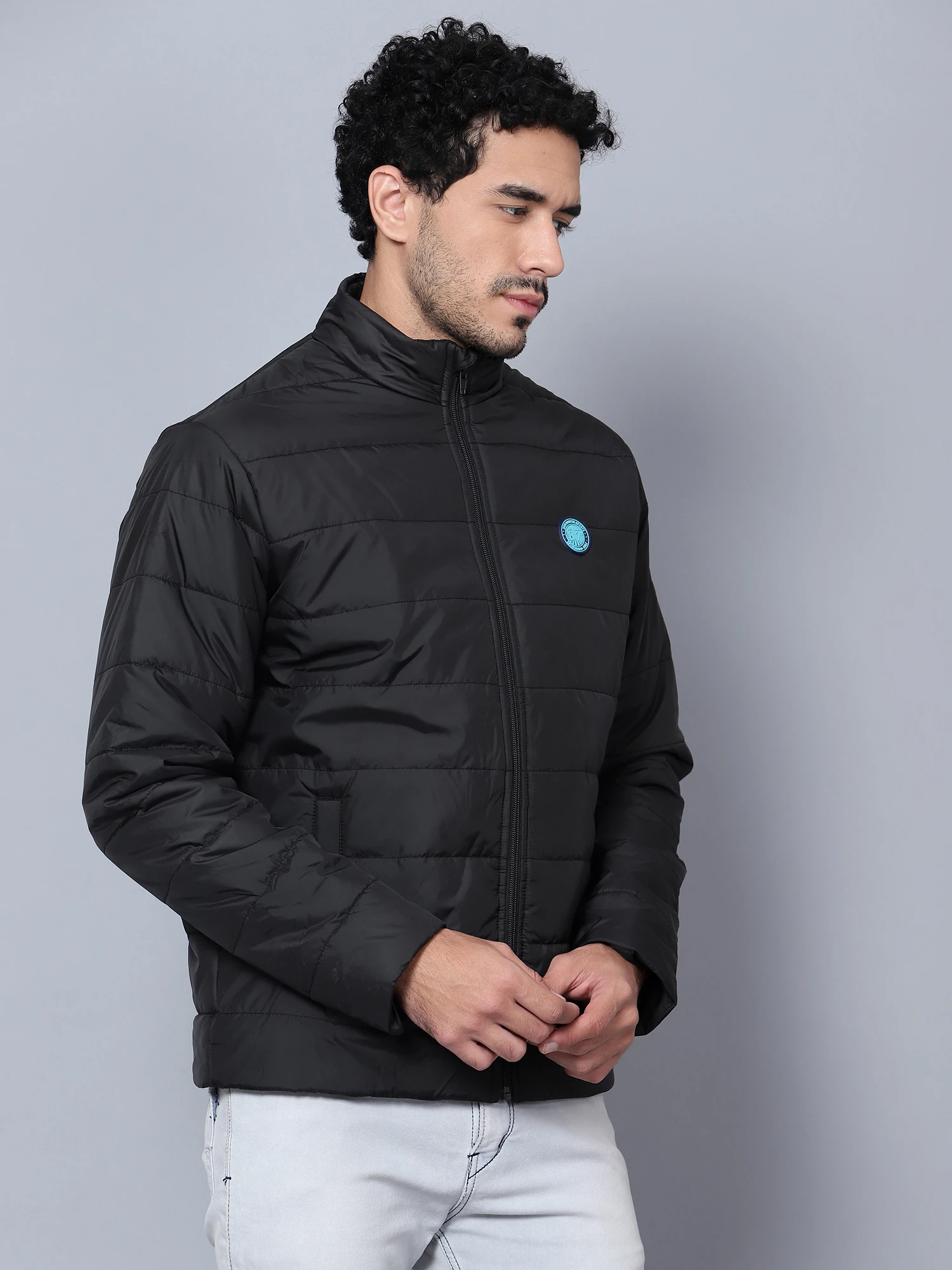 Black Puffer Jacket for Men - Shiv Naresh