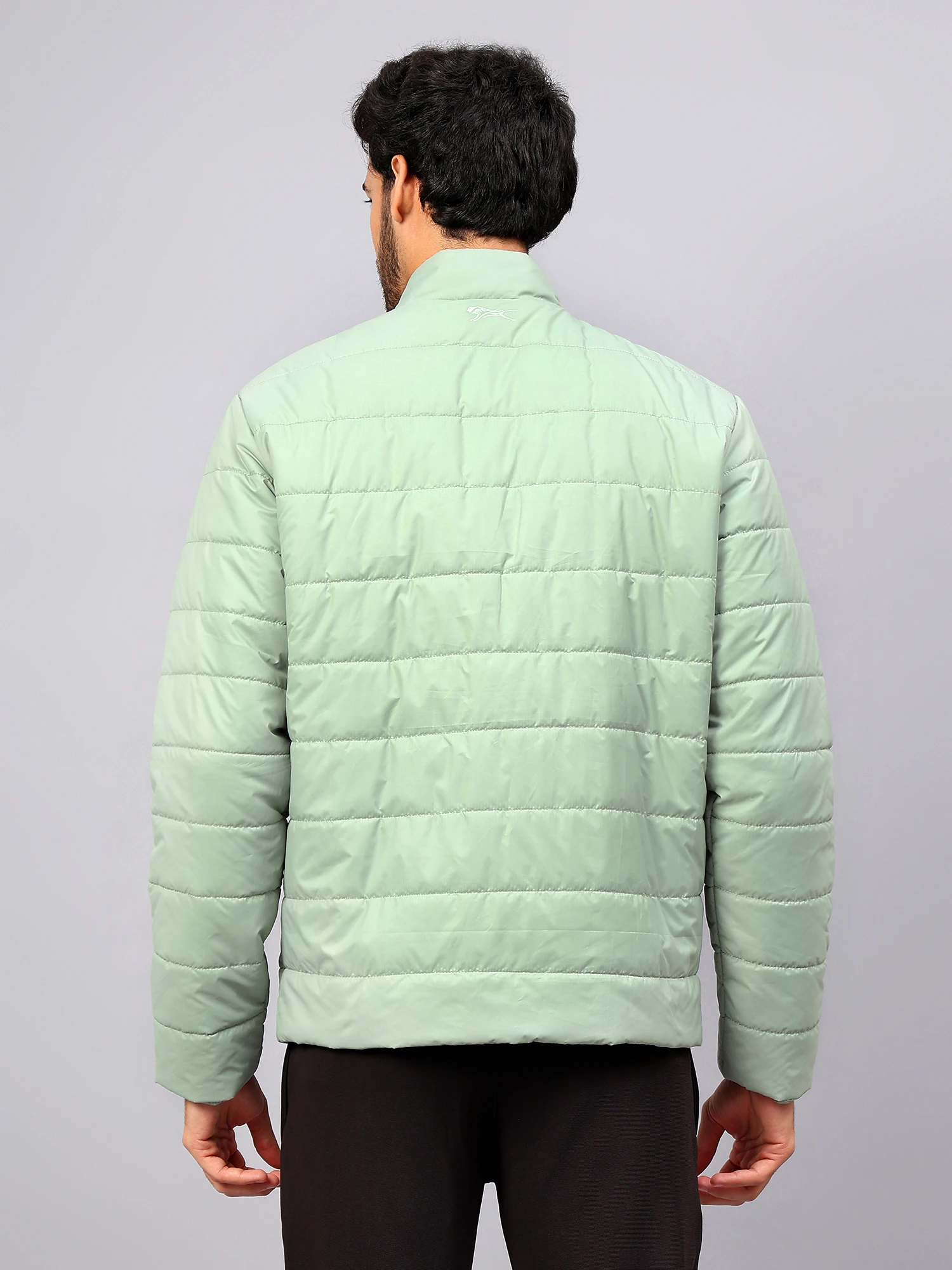 Mint Green Core Puffer Jacket for men - Shiv Naresh