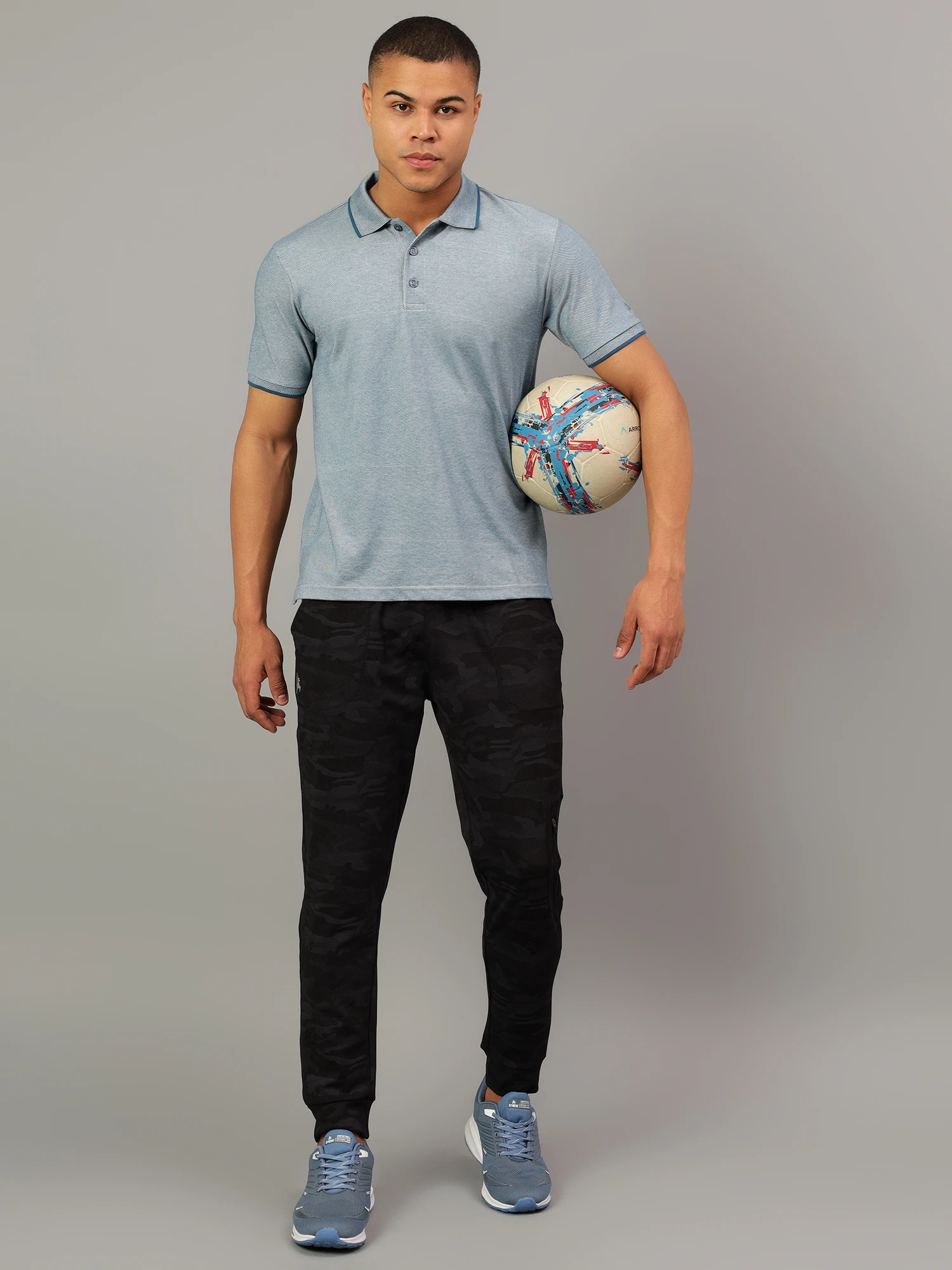 Kooltex Regular Fit sky Blue polo T-shirt for men by Shiv Naresh