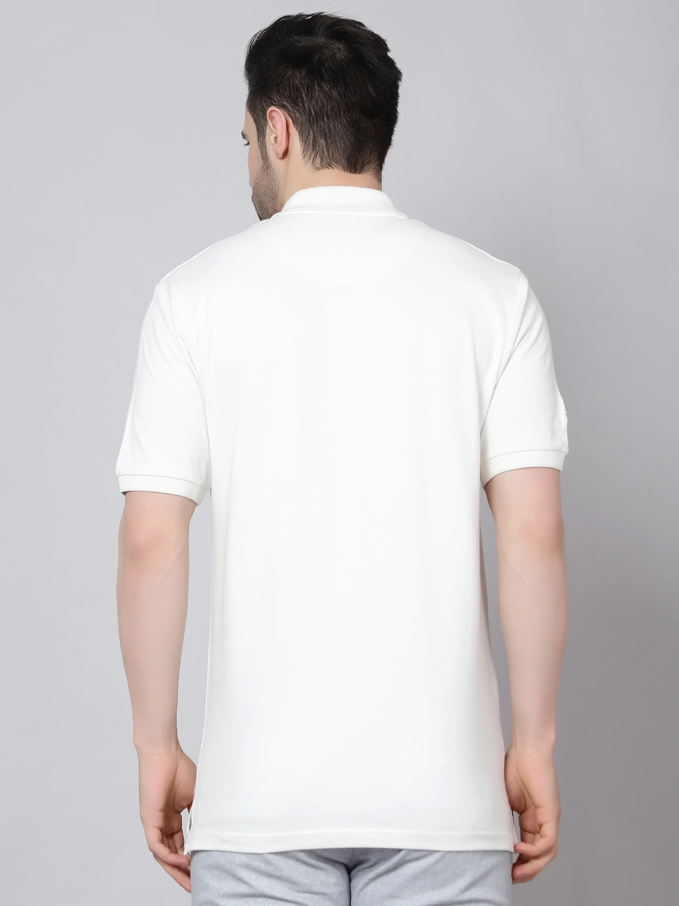 Kooltex Regular fit white sports polo t-shirts for men by Shiv Naresh