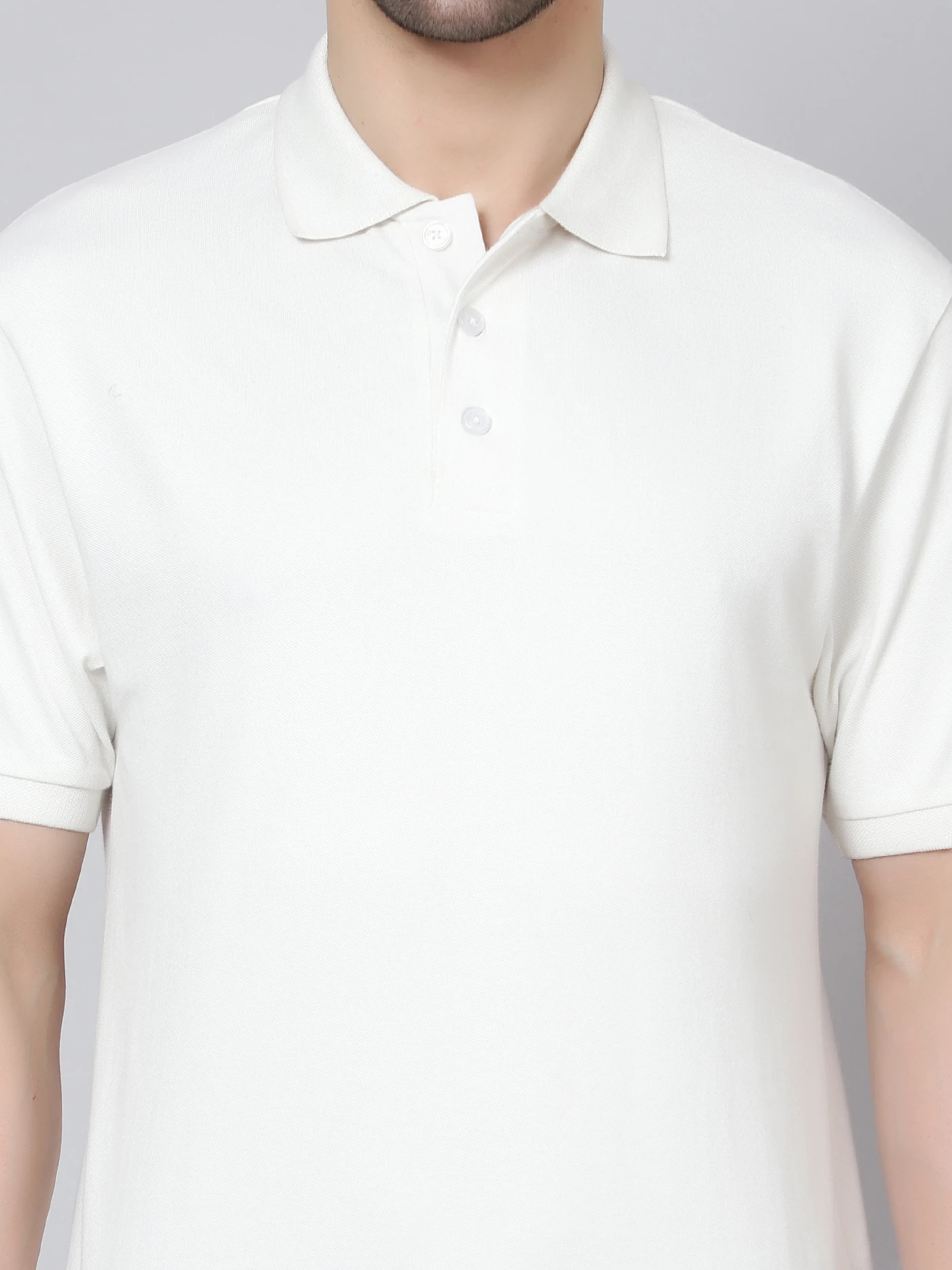 Kooltex Regular fit white sports polo t-shirts for men by Shiv Naresh