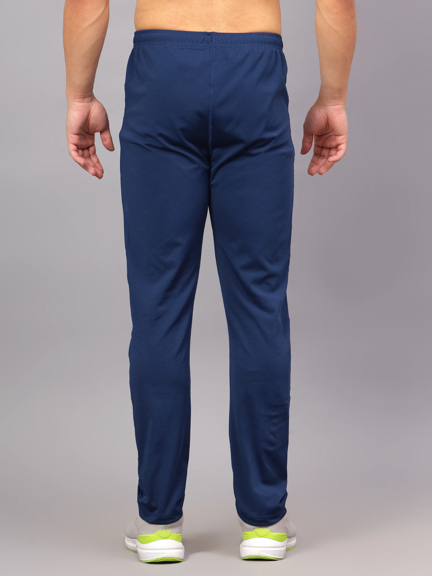 Navy Blue Stretchable Track Pants for Men Shiv Naresh
