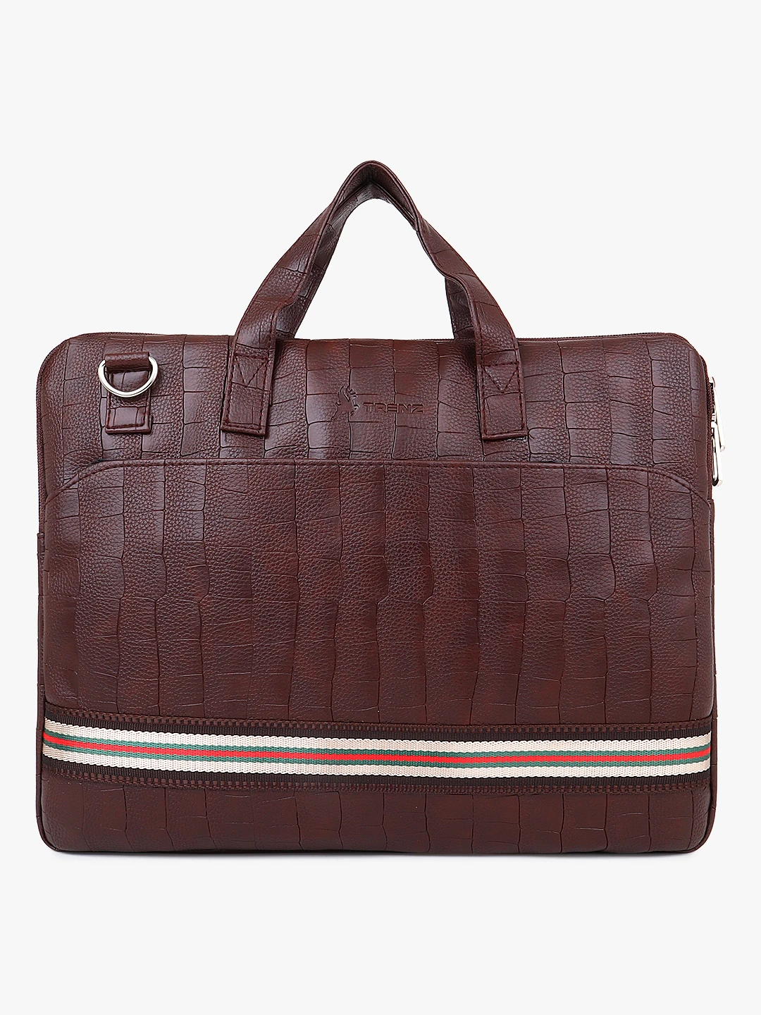 Shiv Naresh Stripper Brown Laptop Bag