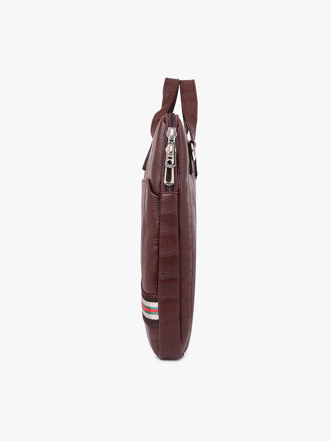 Shiv Naresh Stripper Brown Laptop Bag