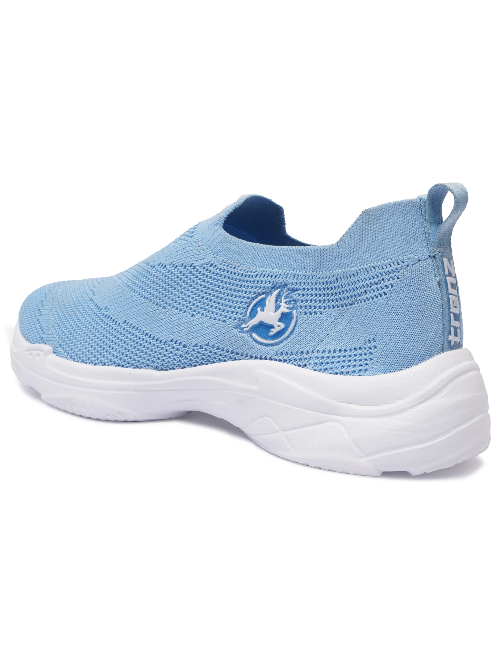 Sky Blue Women's Slip-On Shoes by Shivnaresh