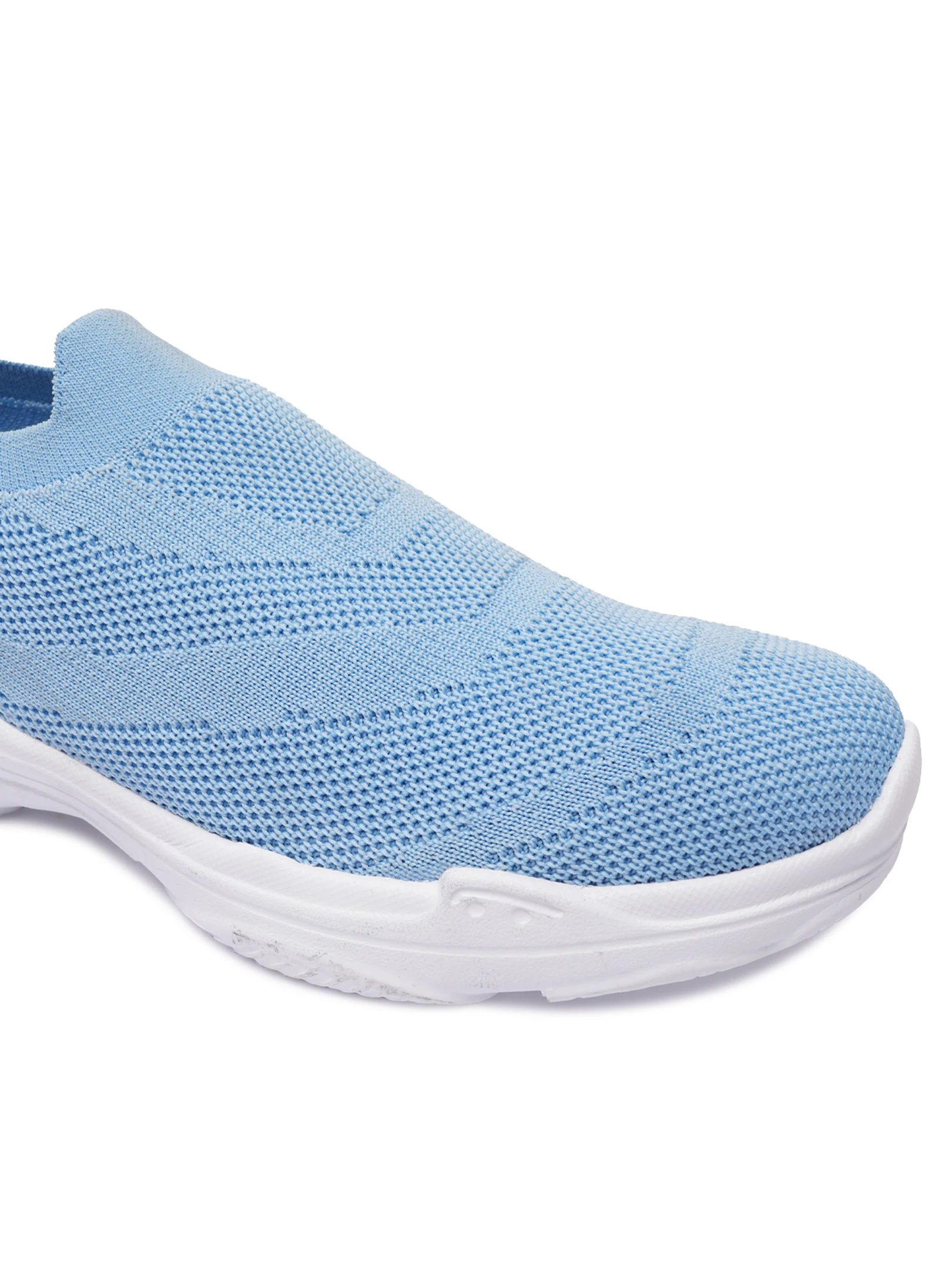 Sky Blue Women's Slip-On Shoes by Shivnaresh