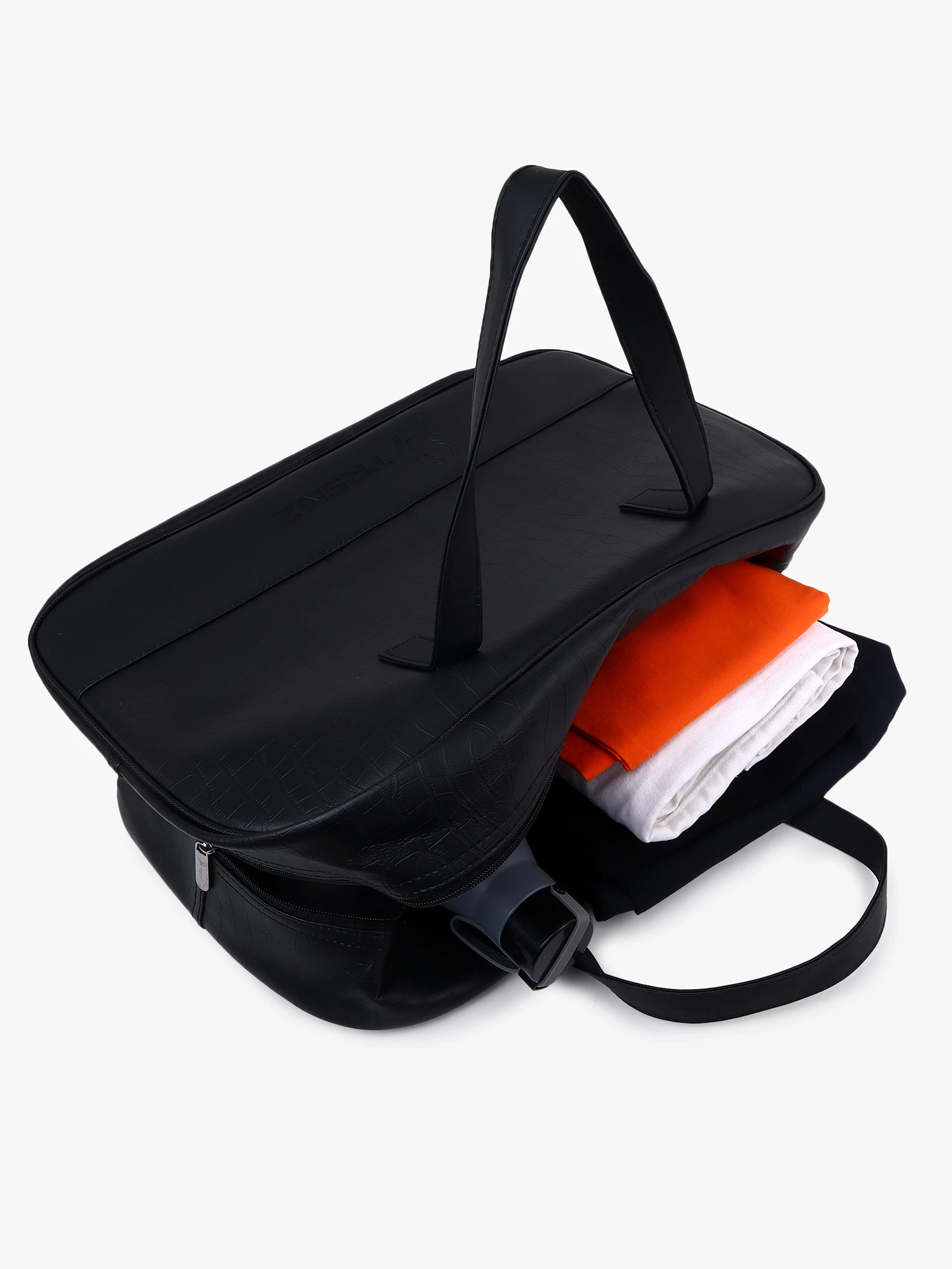 Shiv Naresh Solid Duffel Bag Black