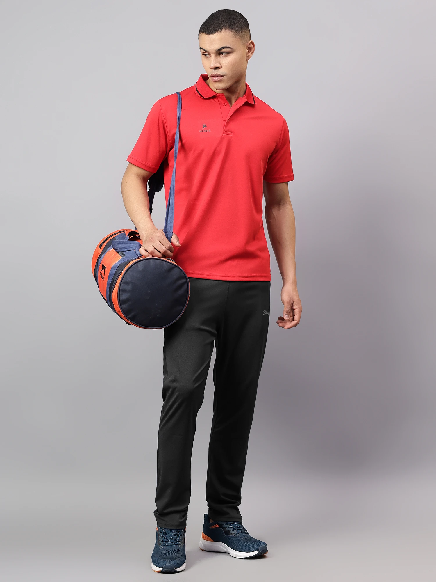 Black Stretchable Gym Track Pants for Men Shiv Naresh