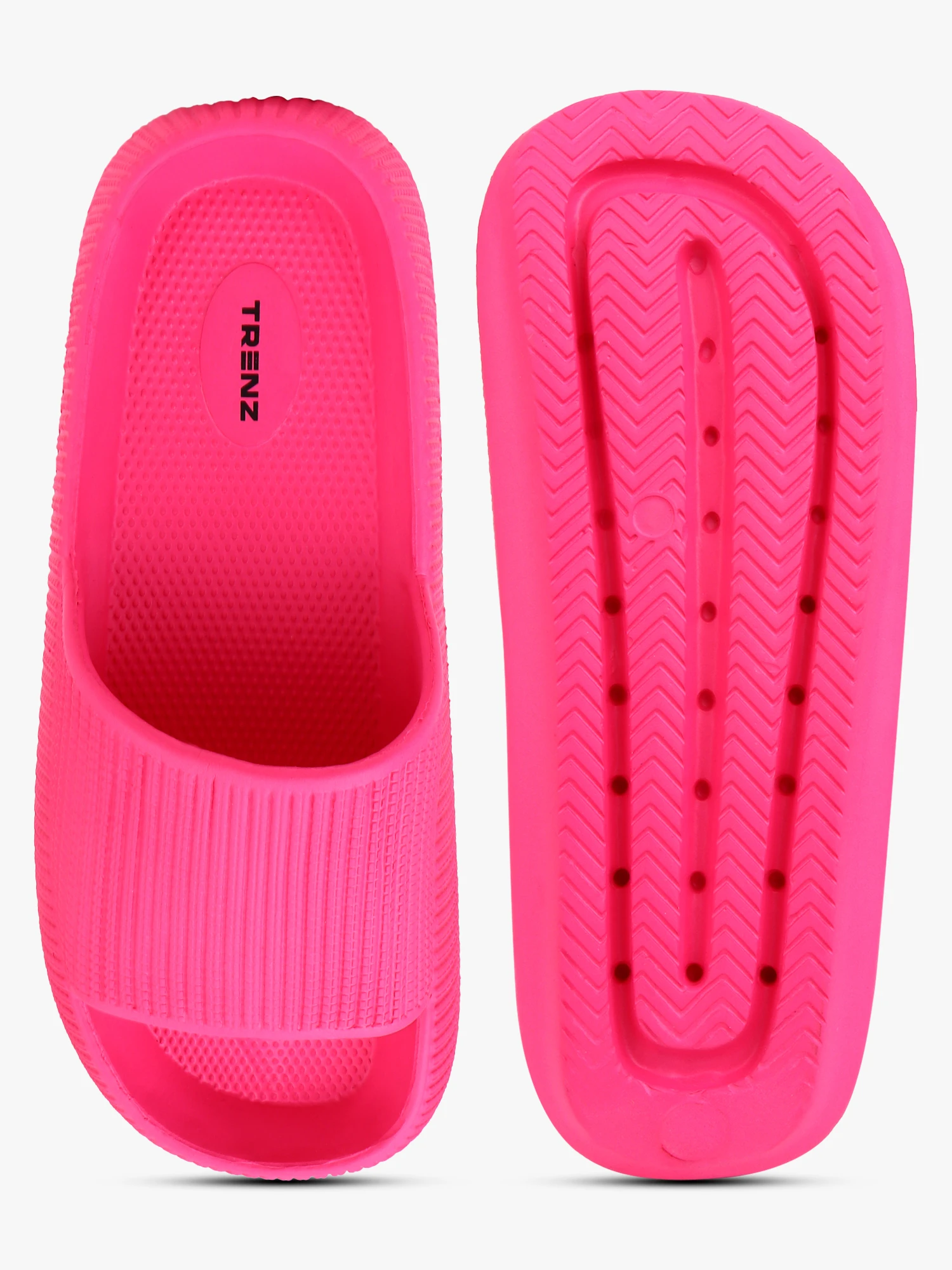 Hot Pink Slip-On Slippers for women – Shiv Naresh Footwear