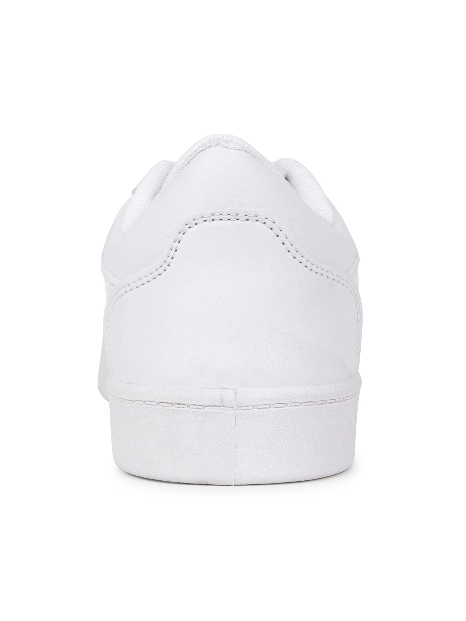 All-white lace-up sports shoes for men Shiv Naresh
