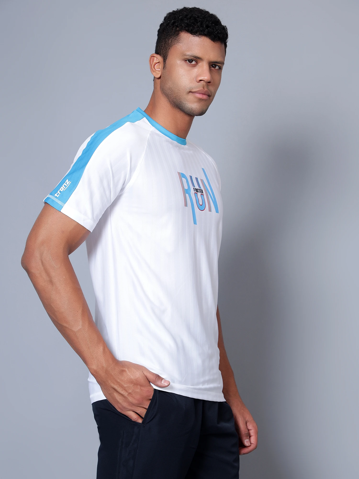 Men’s White Running T-Shirt – Shiv Naresh Sportswear