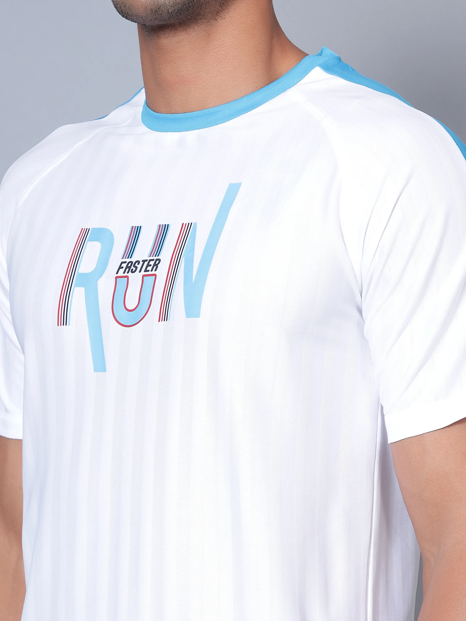 Men’s White Running T-Shirt – Shiv Naresh Sportswear