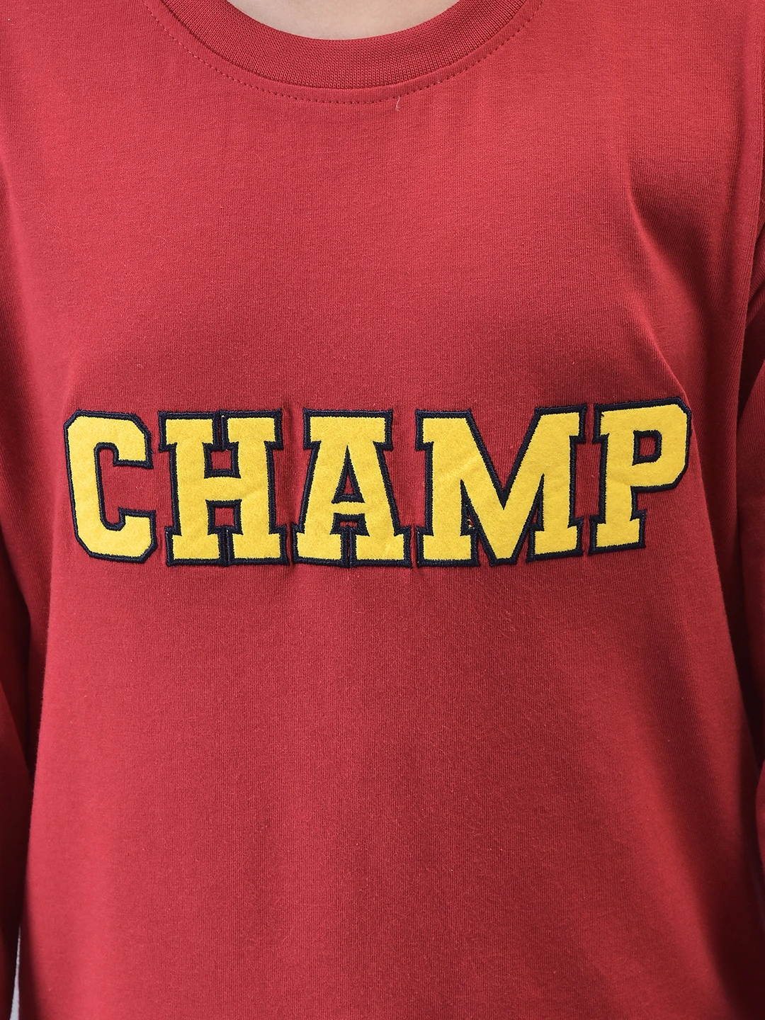 Boys Champ Full Sleeve T-shirt Red Shiv Naresh