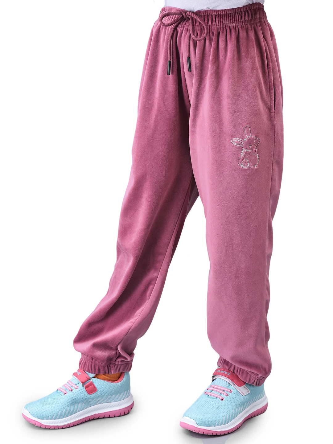 Pink SuperSoft Grils Tracksuit by Shiv Naresh