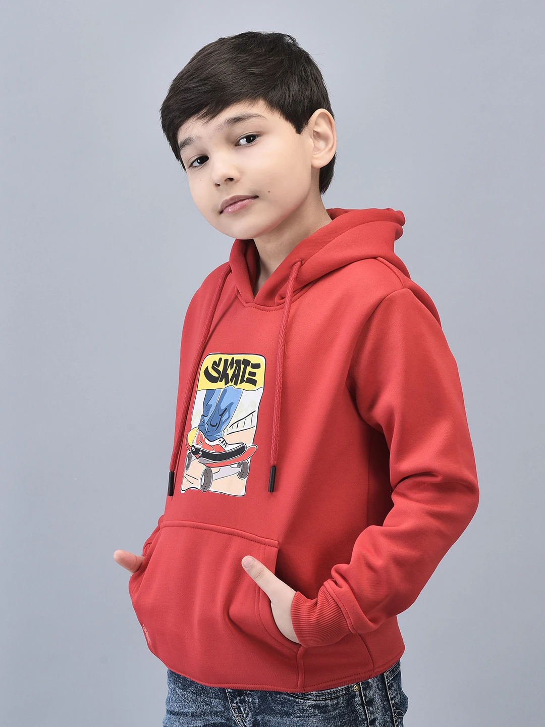 Red Boy’s Hoodie for Kids by Shiv Naresh