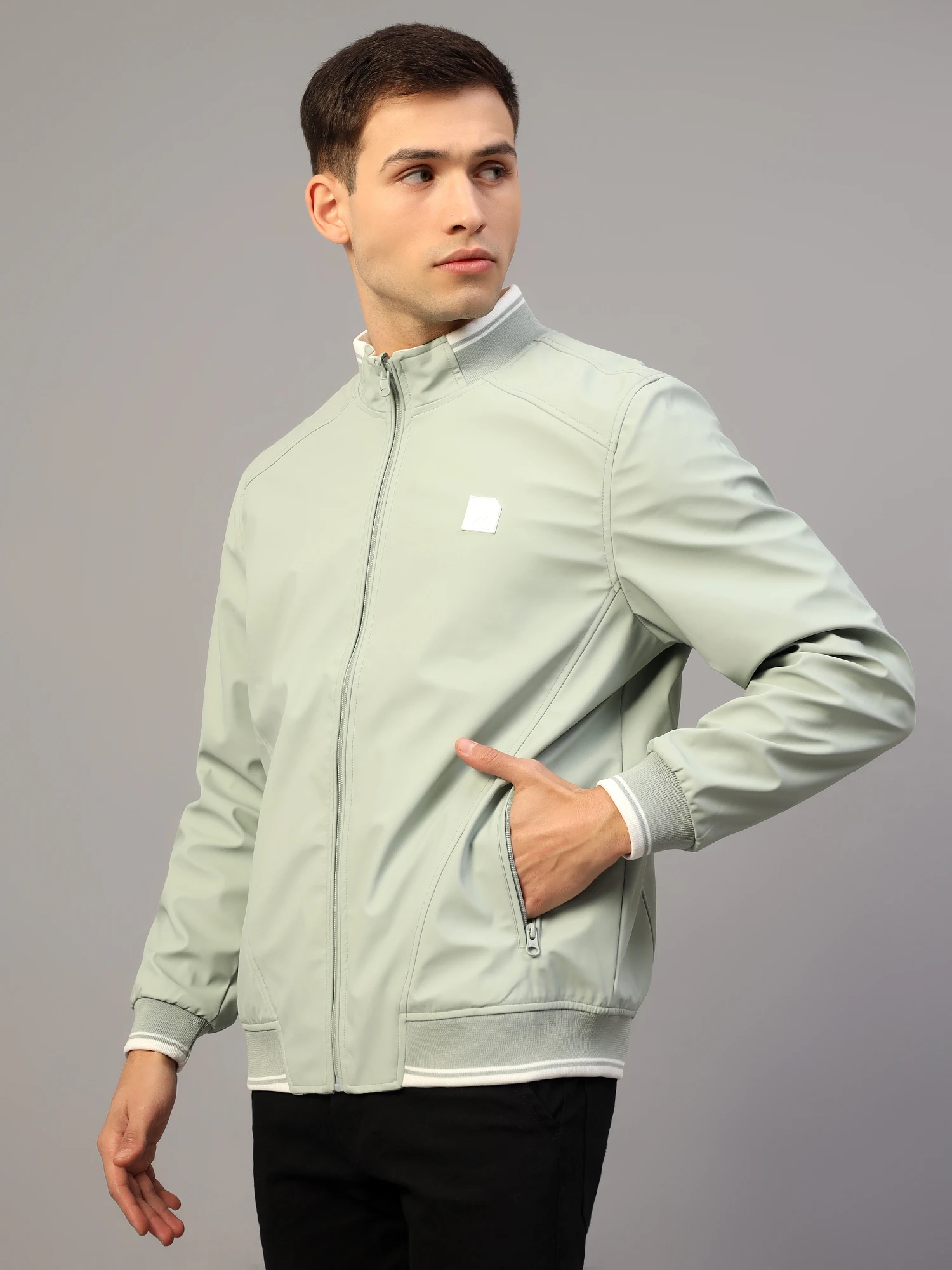 Reversible Green Jacket for men by Shiv Naresh