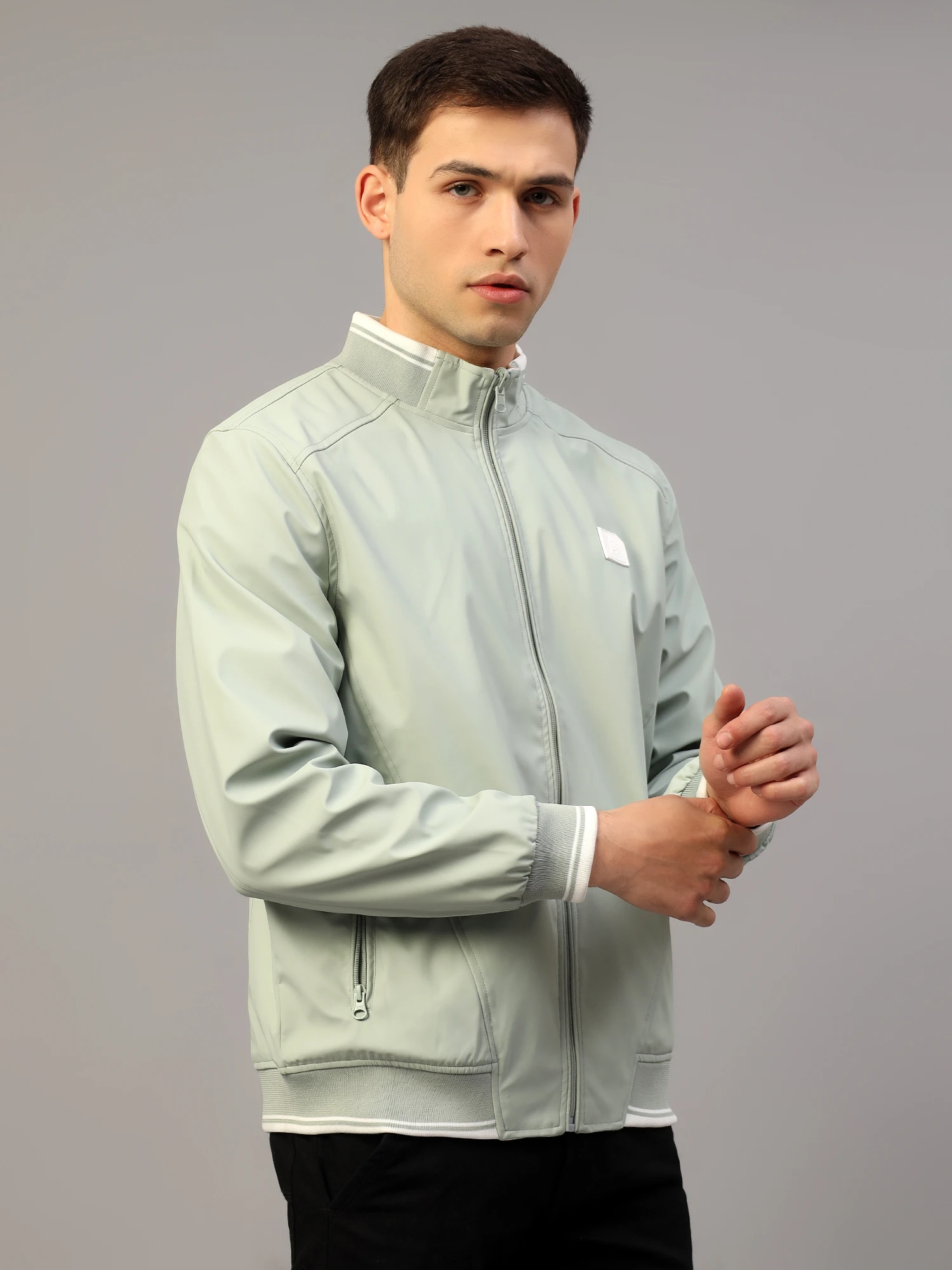 Reversible Green Jacket for men by Shiv Naresh