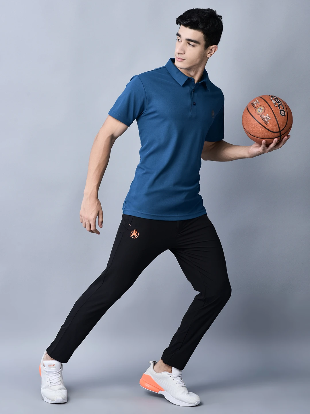 Men's Unstoppable StealthFit office trousers in black