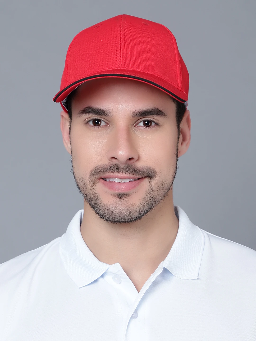 Shiv Naresh Red Ultra Flex Sports Cap for Men