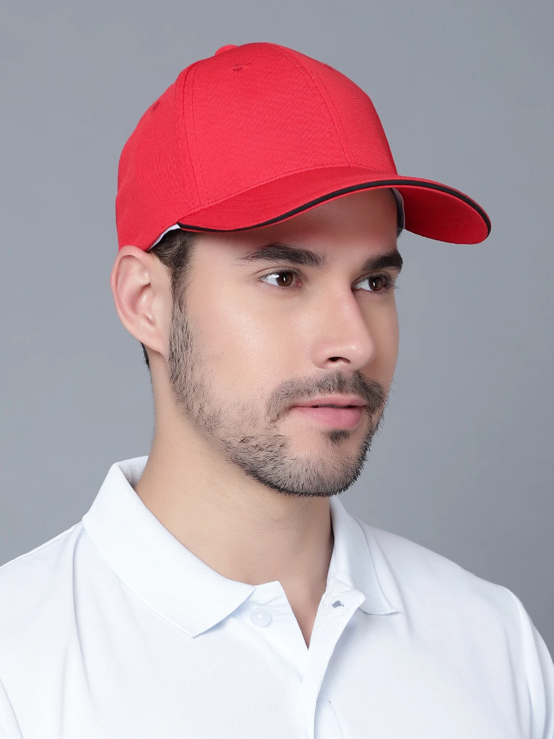 Shiv Naresh Red Ultra Flex Sports Cap for Men