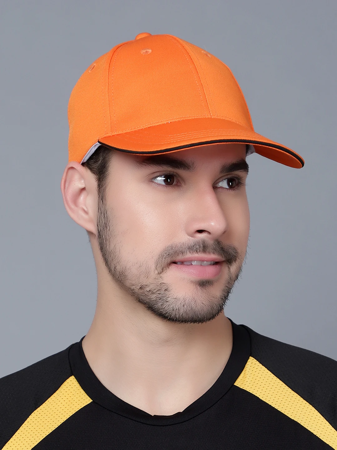 Shiv Naresh Orange Ultra Flex Sports Cap for Men