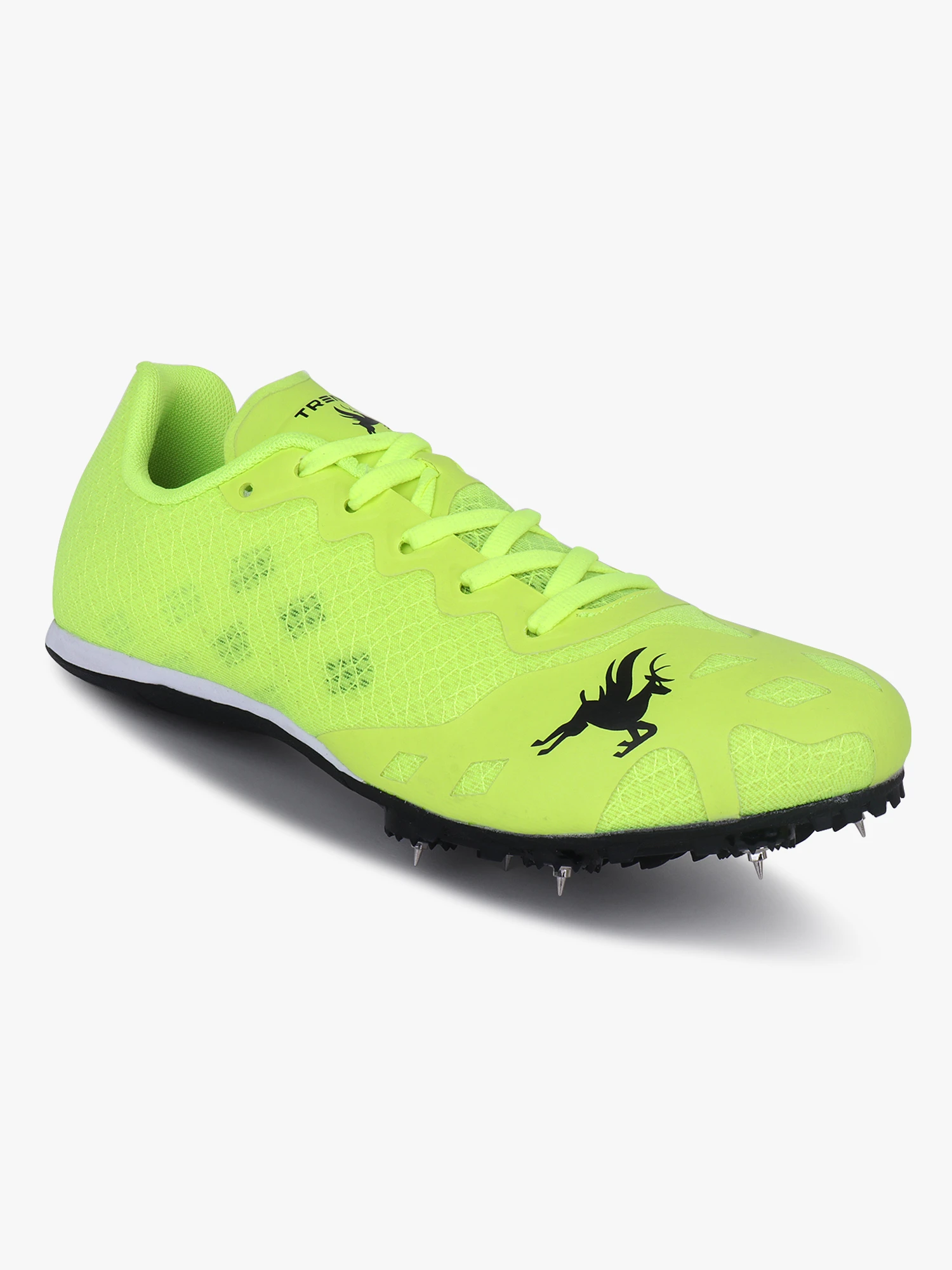Shiv Naresh Trenz Men’s Florescent Green Running Spike Shoes