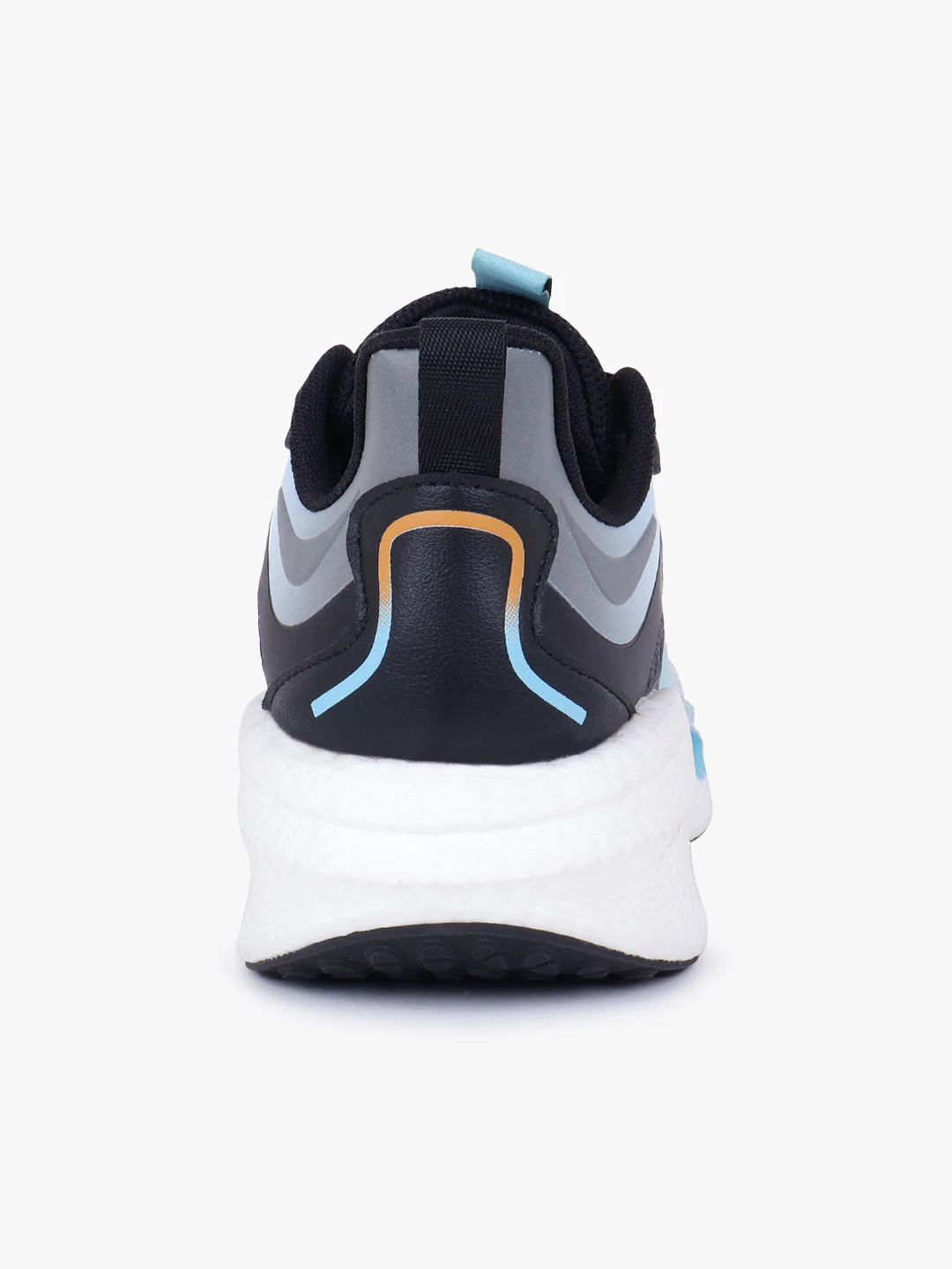 Men’s black and sky blue lace-up sports shoes