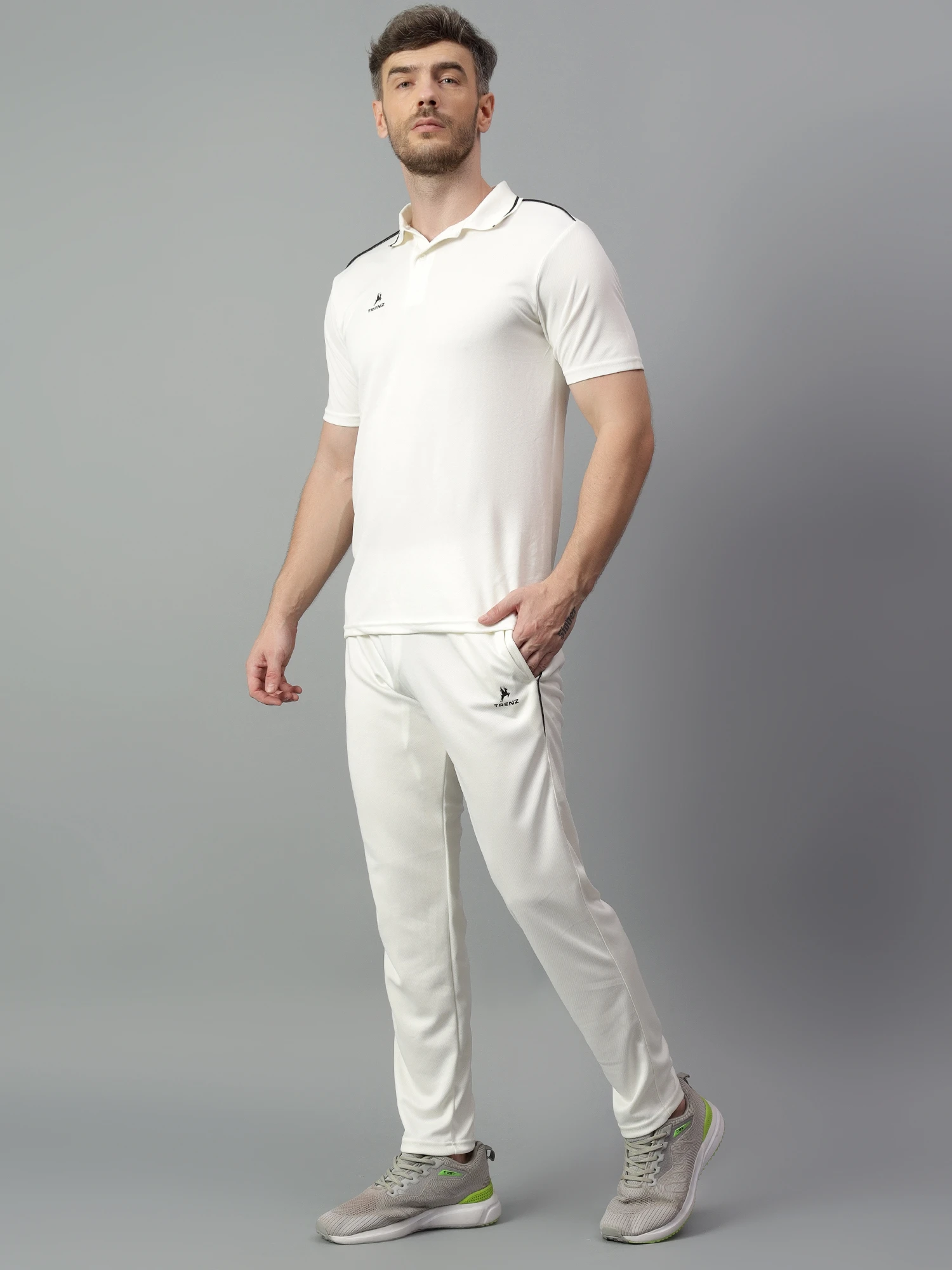 Fighter cricket set in off white color Shiv Naresh