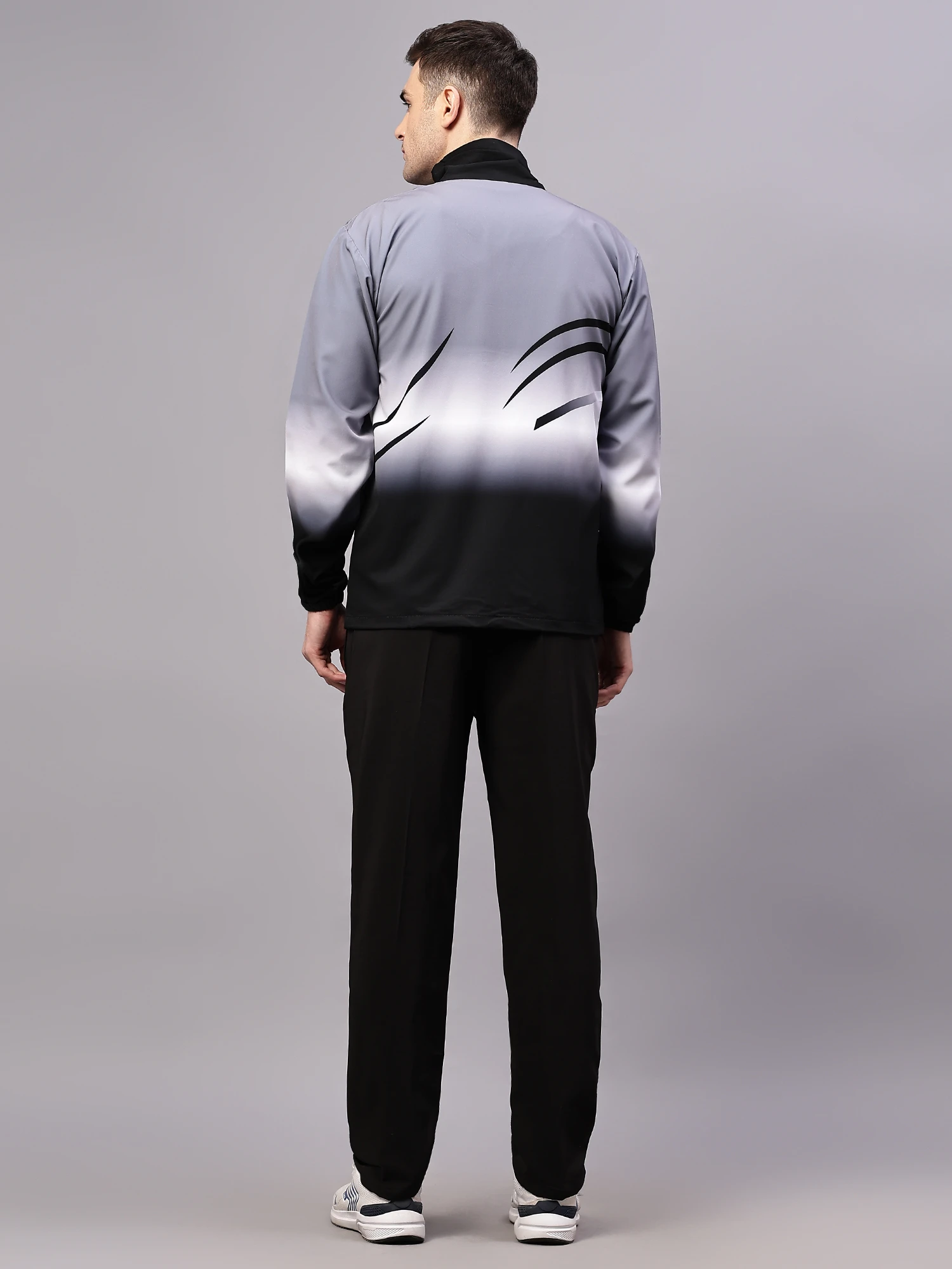 Shiv Naresh Black/Dark Grey/White Sublimated Fit Brust Tracksuit