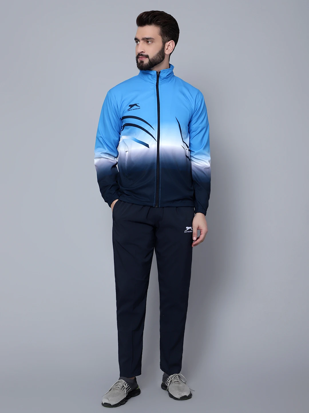 Cyan/Navy/White