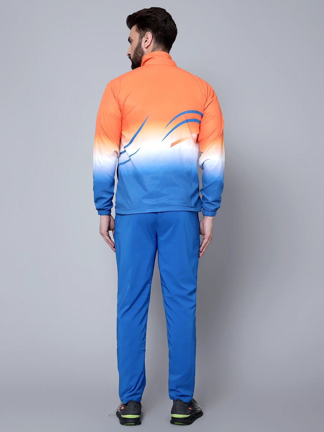 Shiv Naresh Orange/Royal/White Sublimated Fit Brust Tracksuit