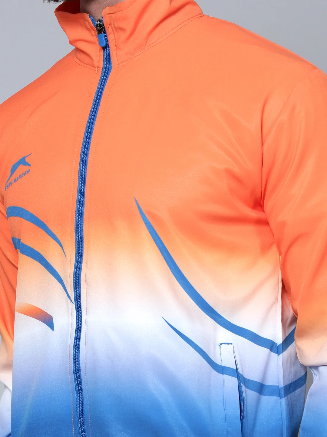 Shiv Naresh Orange/Royal/White Sublimated Fit Brust Tracksuit