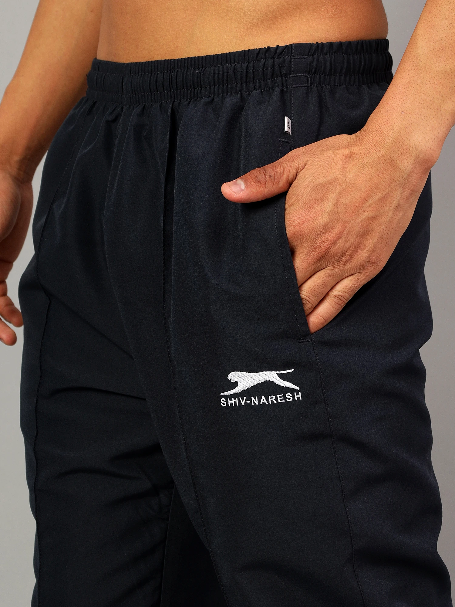 Shiv Naresh Navy Blue & White Sublimated Fit Brust Tracksuit
