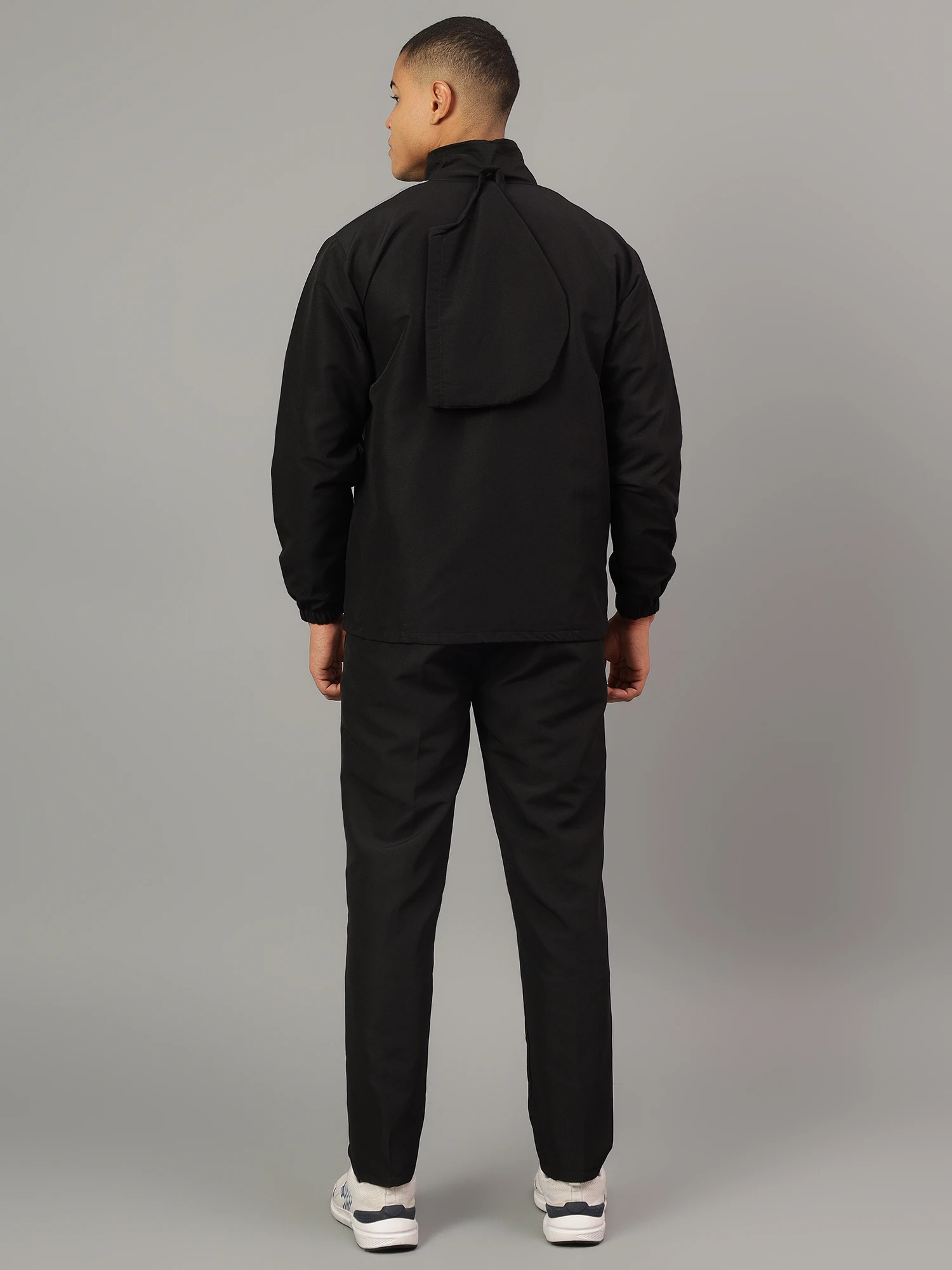 Shiv Naresh Black & Dark Grey Sublimated Fit Brust Tracksuit