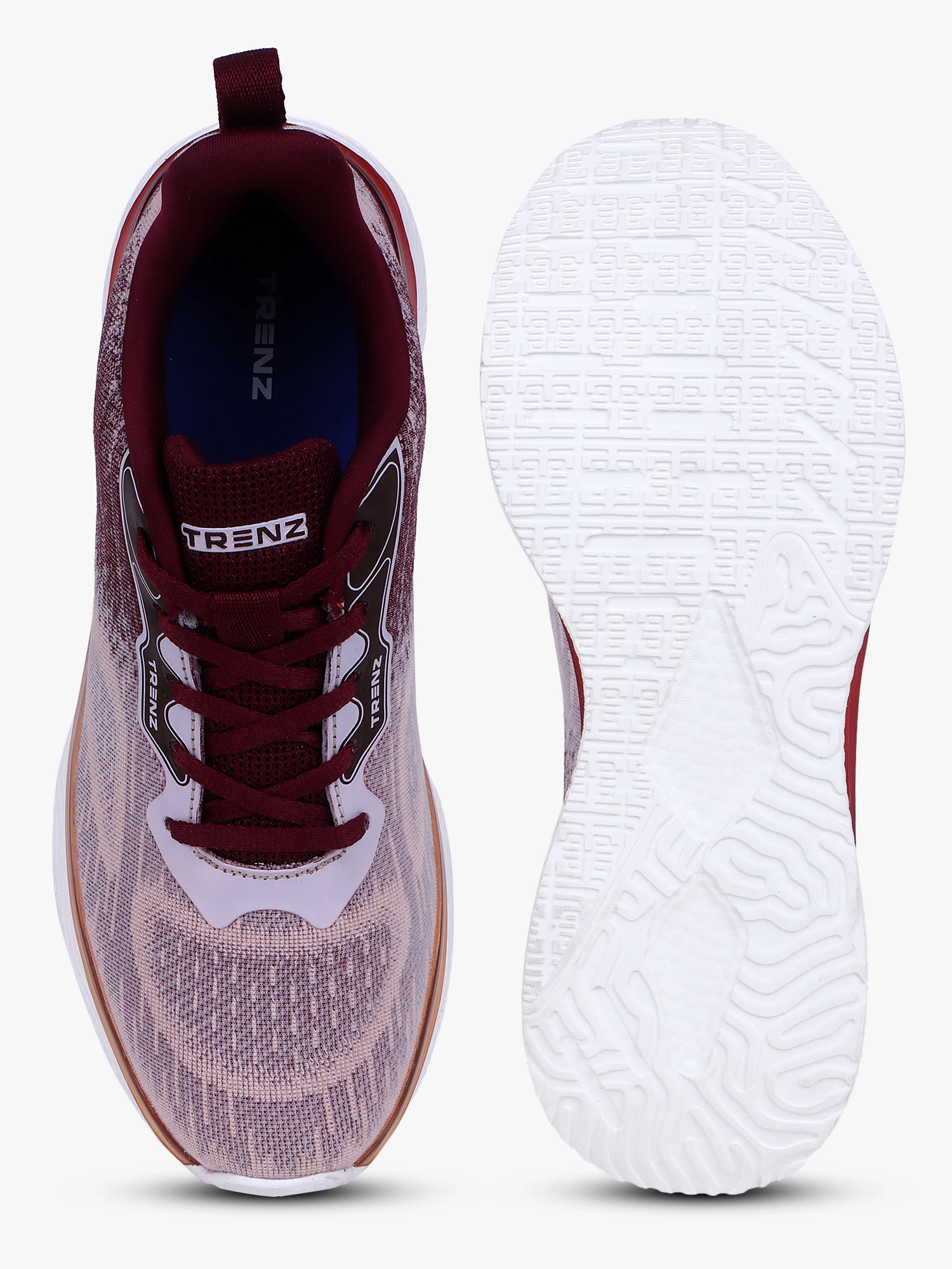 Trenz Men's Beige Wine Sport Shoes